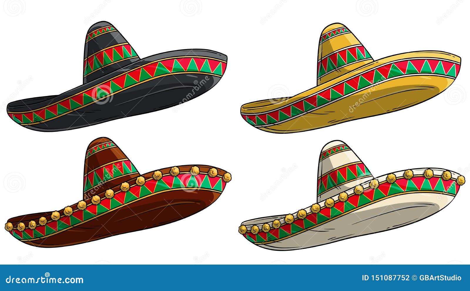 Мексиканская шляпа вектор
