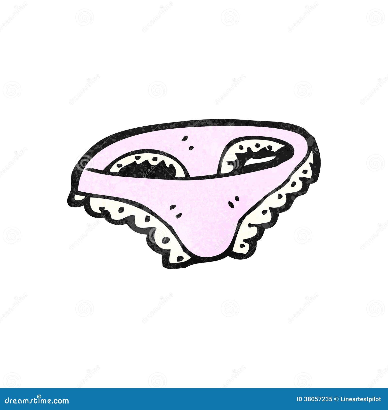 Cartoon underwear stock vector. Illustration of hand - 38057235