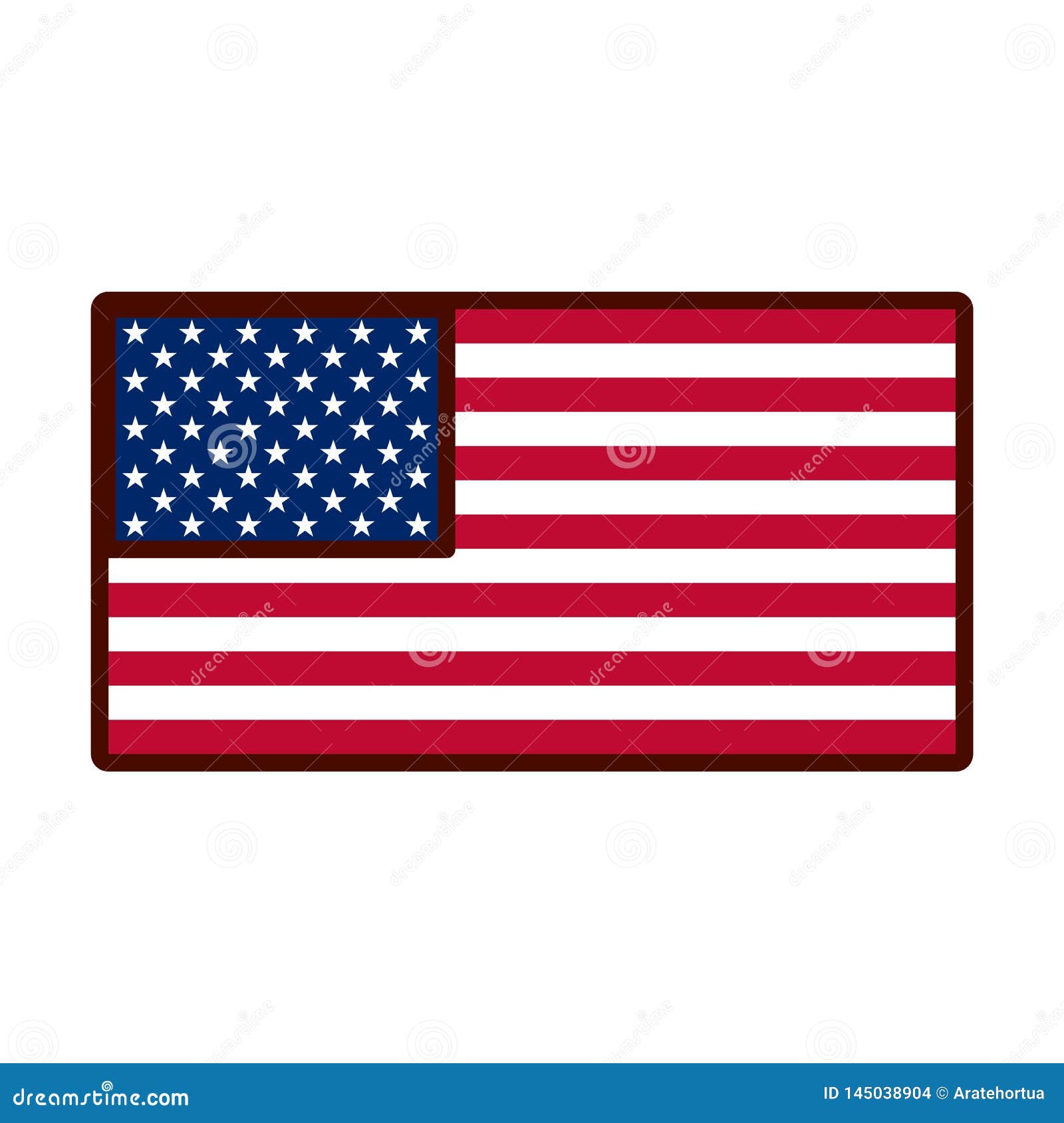 Download Cartoon USA Flag Emoji Icon Isolated Stock Vector ...