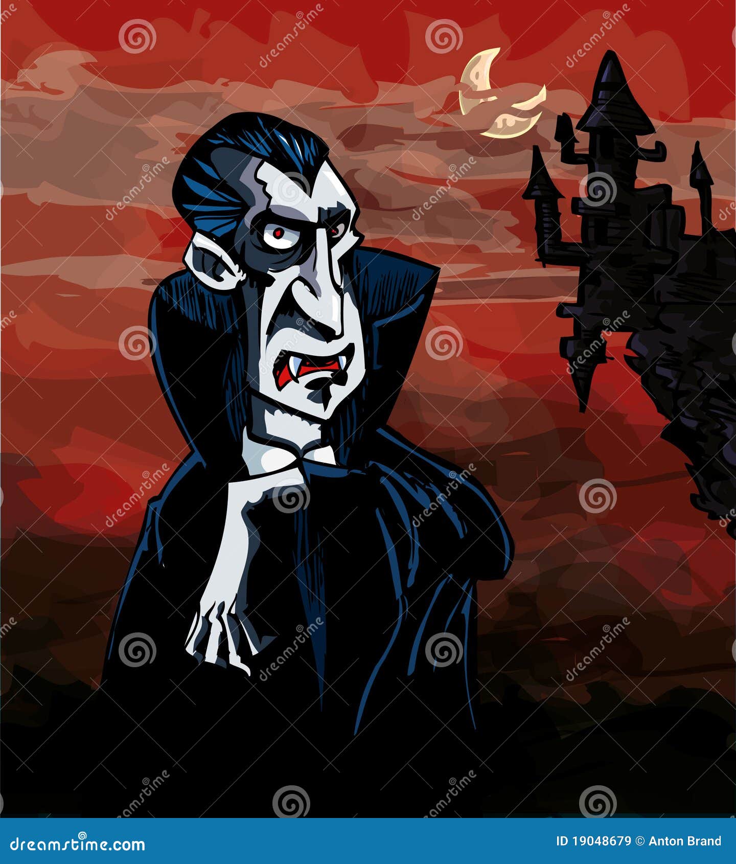 Vampire cartoon hi-res stock photography and images - Alamy