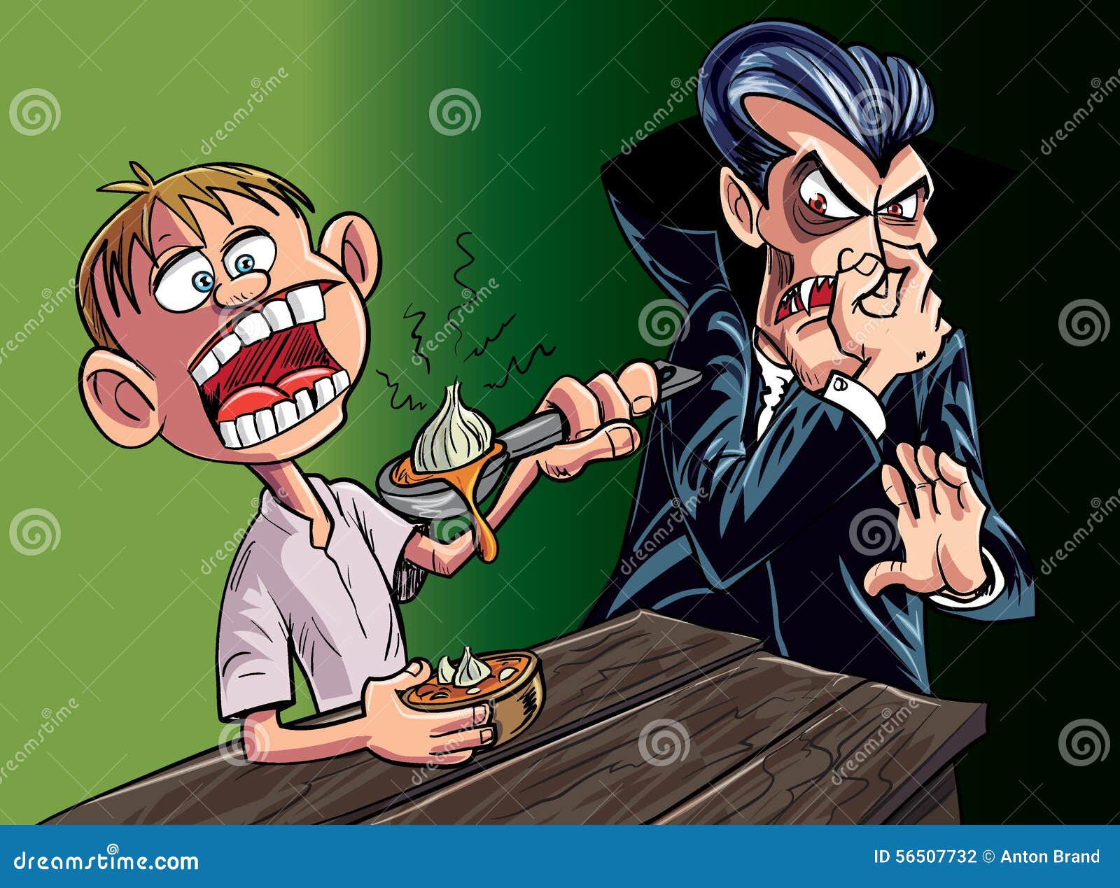 Cartoon Vampire Emoji Isolated On White Background RoyaltyFree Stock