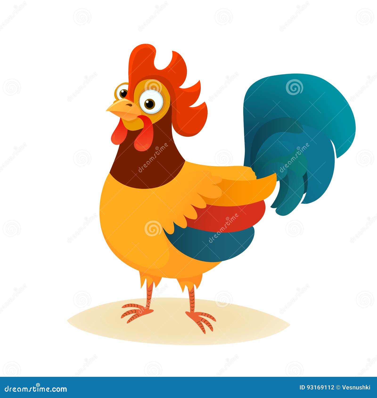 Cartoon Vector Cute Character of Cock, Rooster Stock Vector - Illustration of china, domestic: 93169112 Cartoon Vector Cute Character of Cock, Rooster Stock Vector - Illustration of china, domestic: 93169112