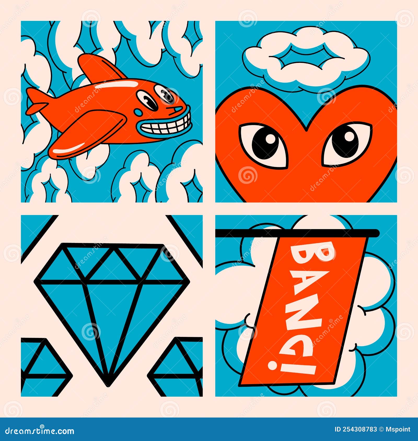 Cartoon Vector Funny Cute Comic Characters, Plane. Stock Vector - Illustration of card, trendy: 254308783 Cartoon Vector Funny Cute Comic Characters, Plane. Stock Vector - Illustration of card, trendy: 254308783