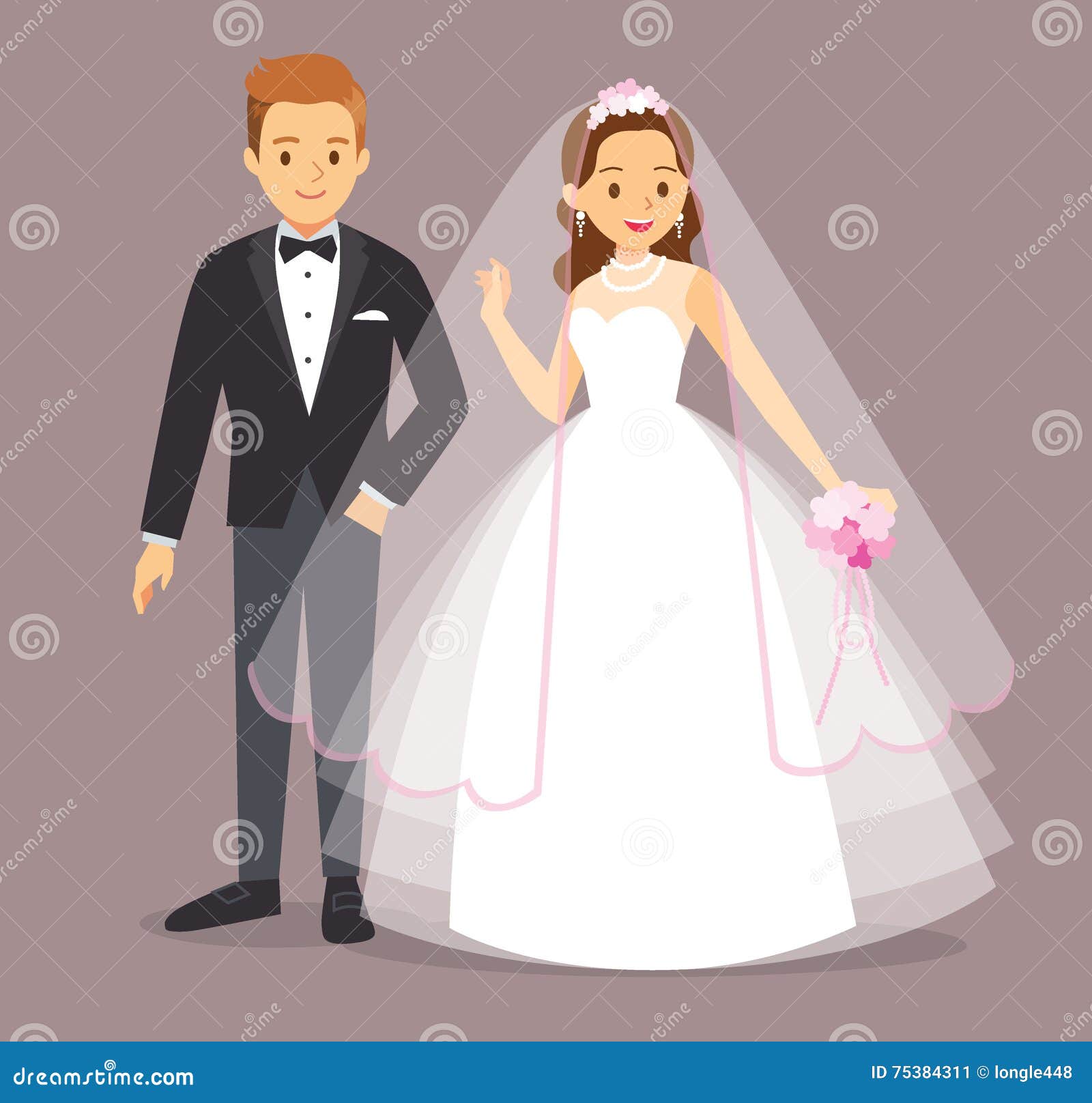Cartoon Vector Illustration Bride and Groom Stock Vector - Illustration of invitation, wearing: 75384311 Cartoon Vector Illustration Bride and Groom Stock Vector - Illustration of invitation, wearing: 75384311
