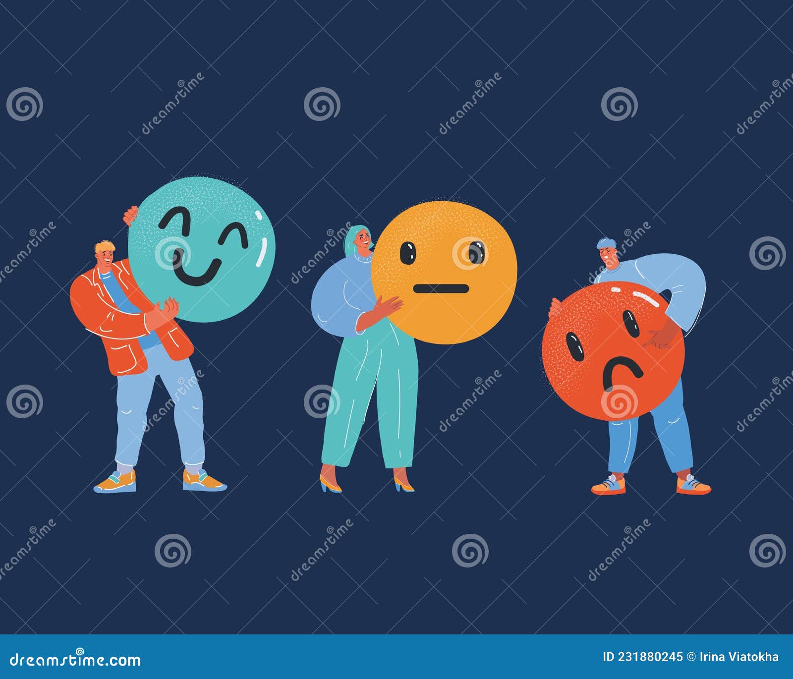 Vector Illustration of Customer Satisfaction Smiles with Different Emotions. People Hold Big Icon in Their Handsover Stock Vector - Illustration of survey, concept: 231880245 Vector Illustration of Customer Satisfaction Smiles with Different Emotions. People Hold Big Icon in Their Handsover Stock Vector - Illustration of survey, concept: 231880245