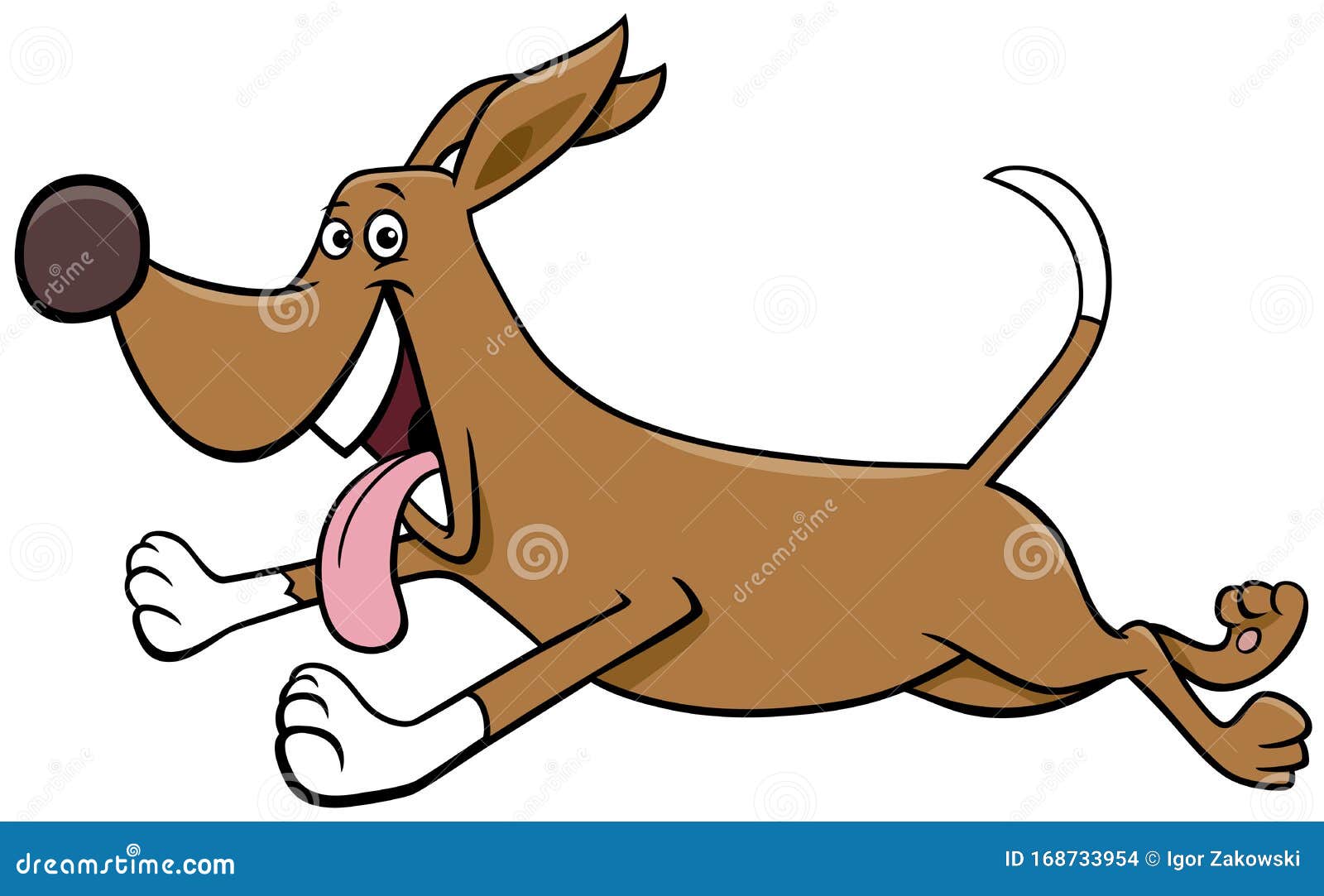 Download Cartoon Running Dog Pet Animal Character Stock Vector ...