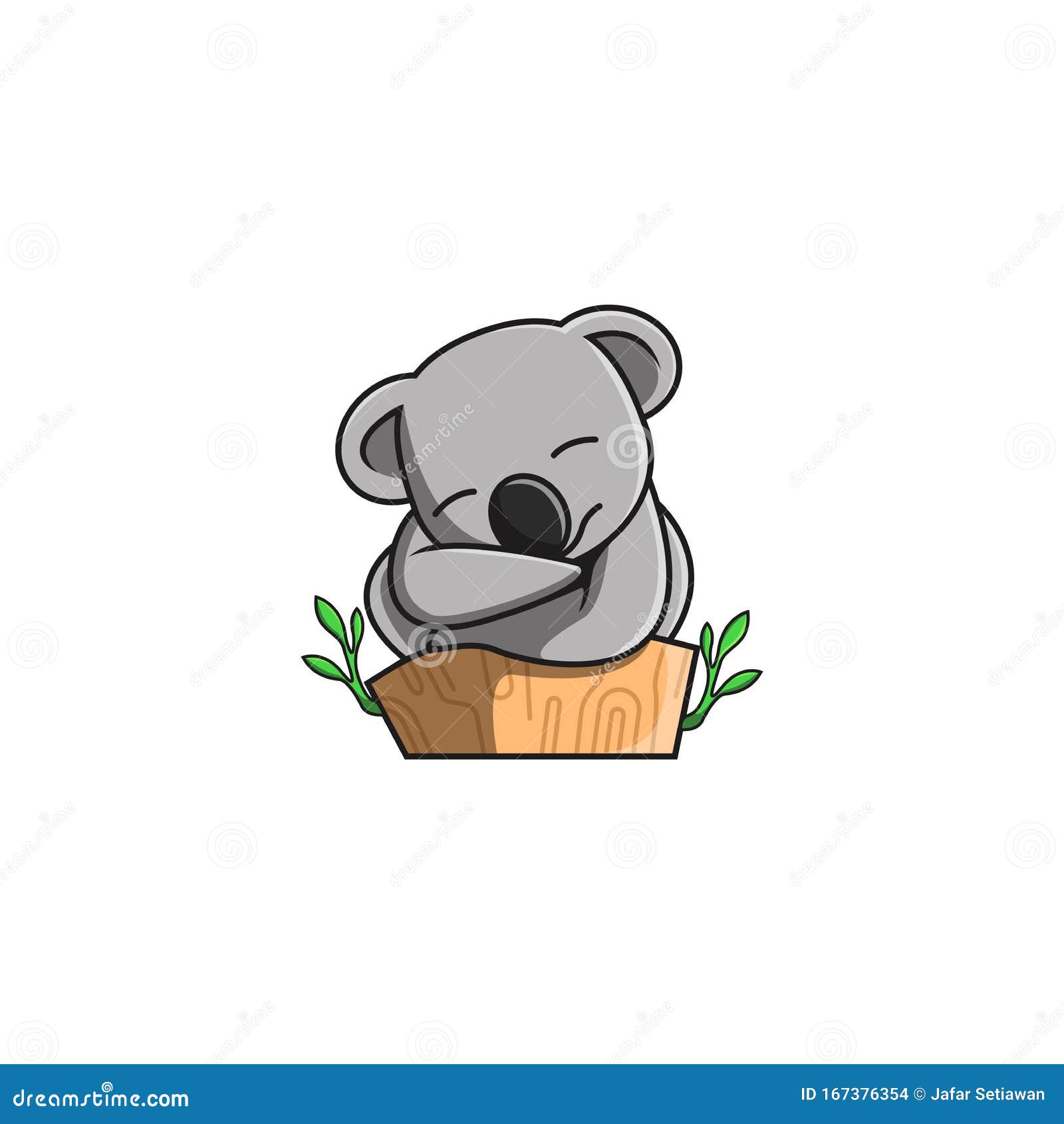 Cartoon Vector Koala Sleeping on a Tree Stock Vector - Illustration of koala, drawing: 167376354 Cartoon Vector Koala Sleeping on a Tree Stock Vector - Illustration of koala, drawing: 167376354