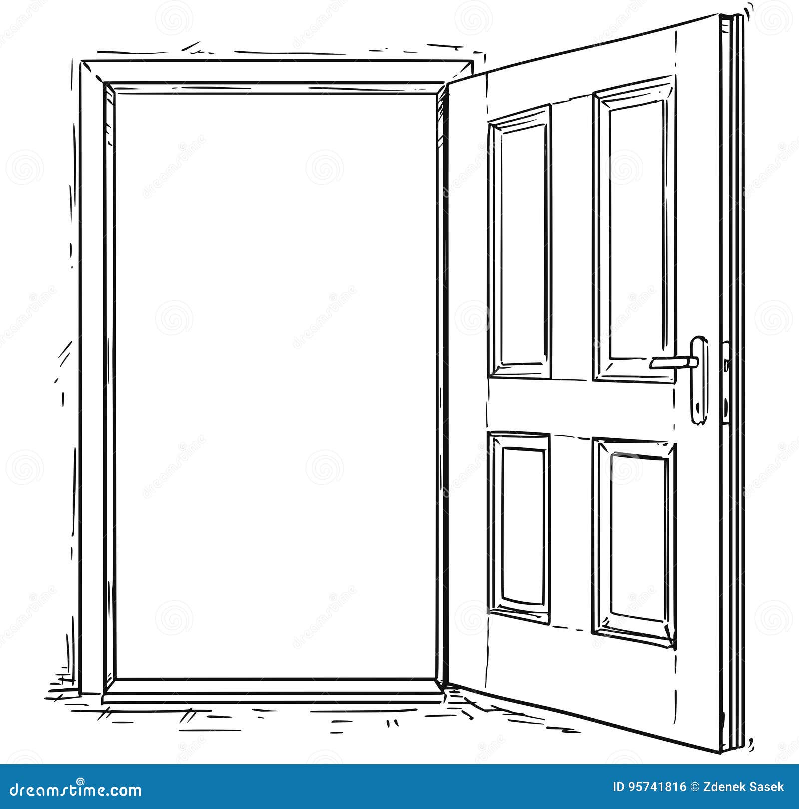 Sliding Door Cartoon