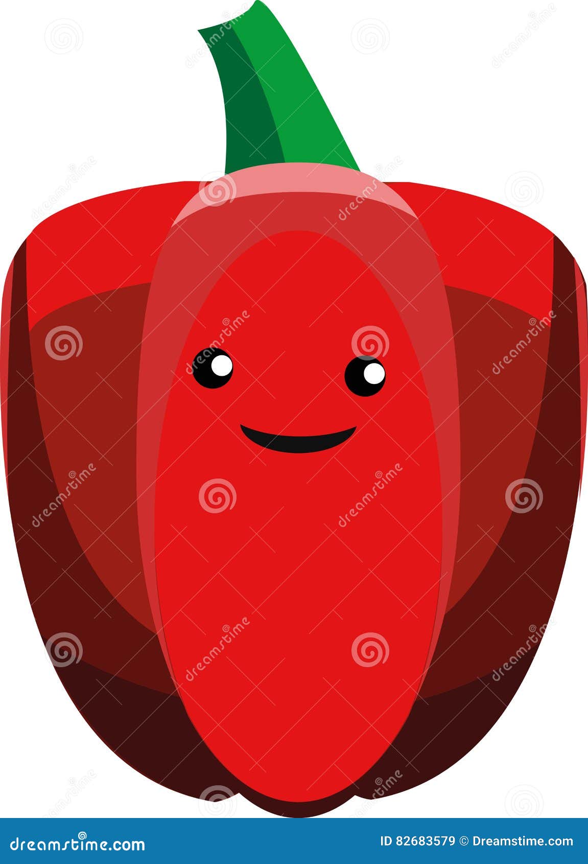 Cartoon vector pepper stock vector. Illustration of mushroom - 82683579