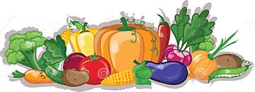 Cartoon Vegetables and Fruits,vector Stock Vector - Illustration of ...