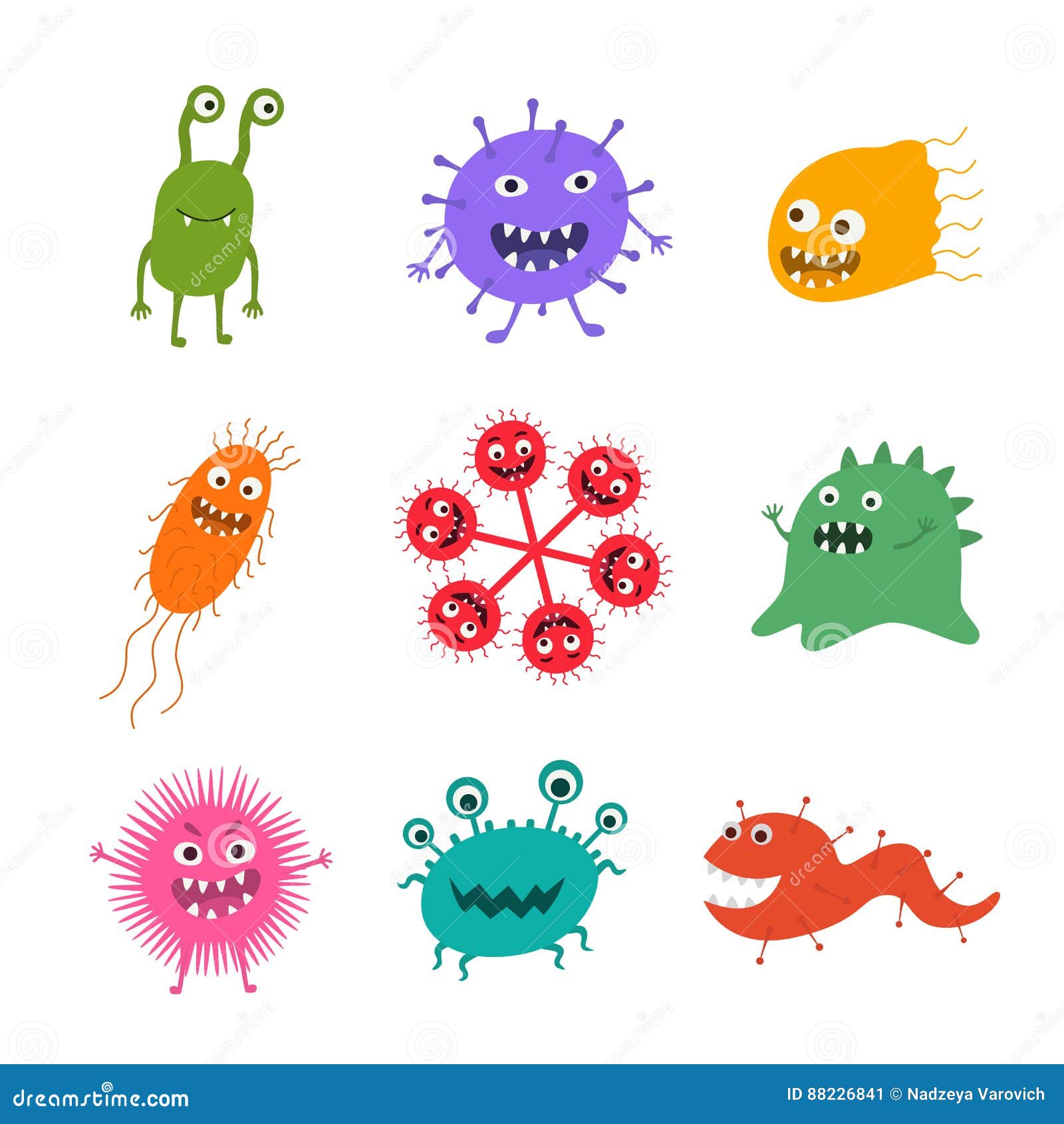 Cartoon Virus Character Illustration. Cute Fly Germ Virus Infection and  Funny Micro Bacteria Character. Stock Illustration - Illustration of  disease, design: 88226841