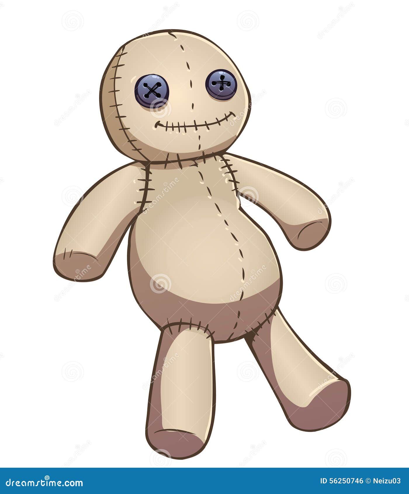 Cartoon voodoo doll