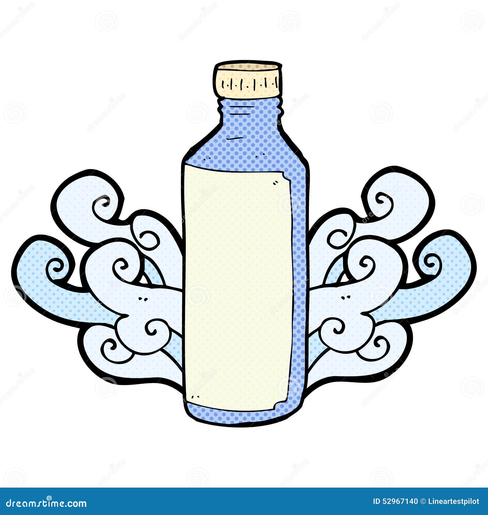 Cartoon water bottle stock illustration. Illustration of design 52967140