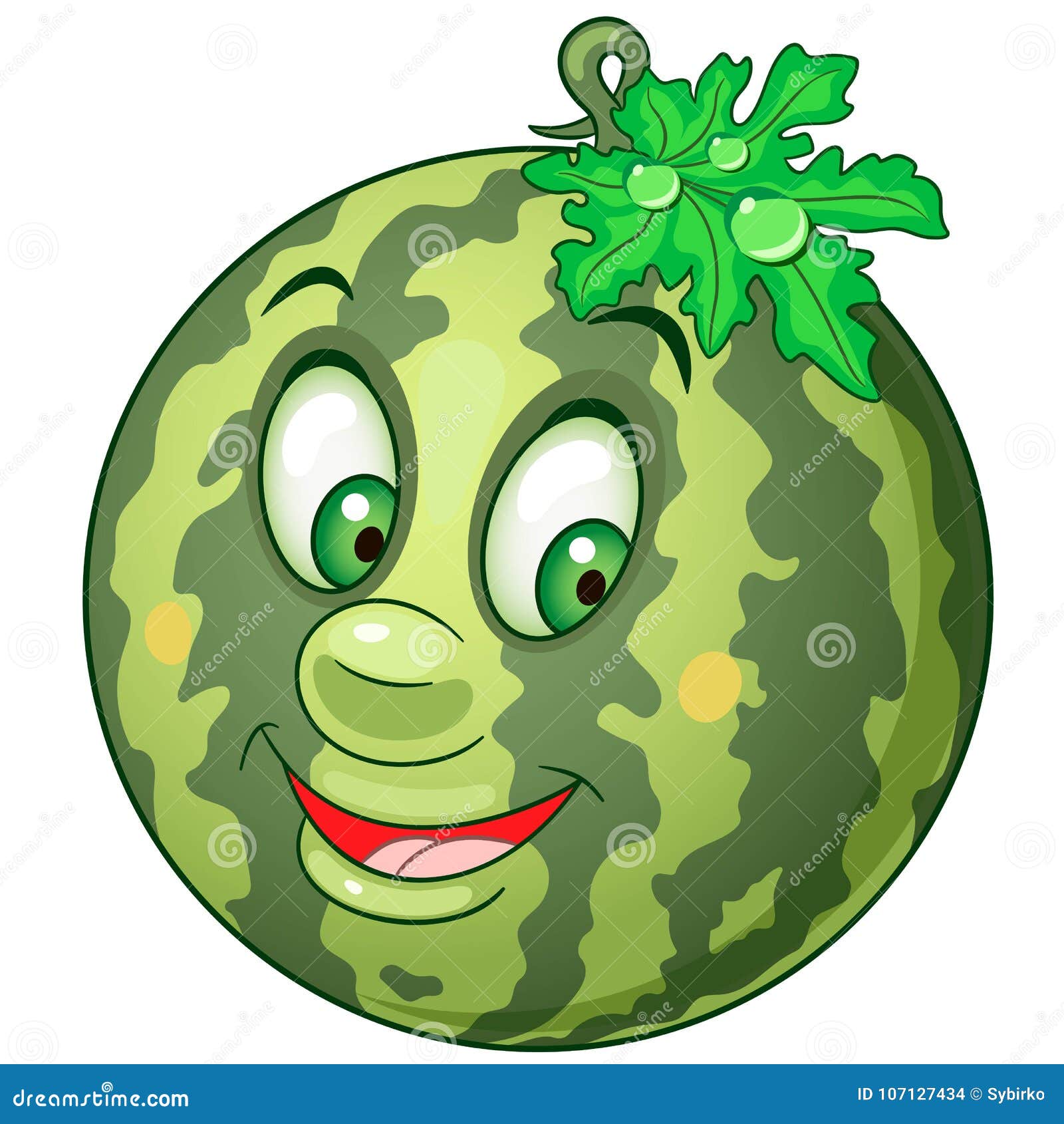 Cartoon Watermelon Character Stock Vector - Illustration of design,  beautiful: 107127434