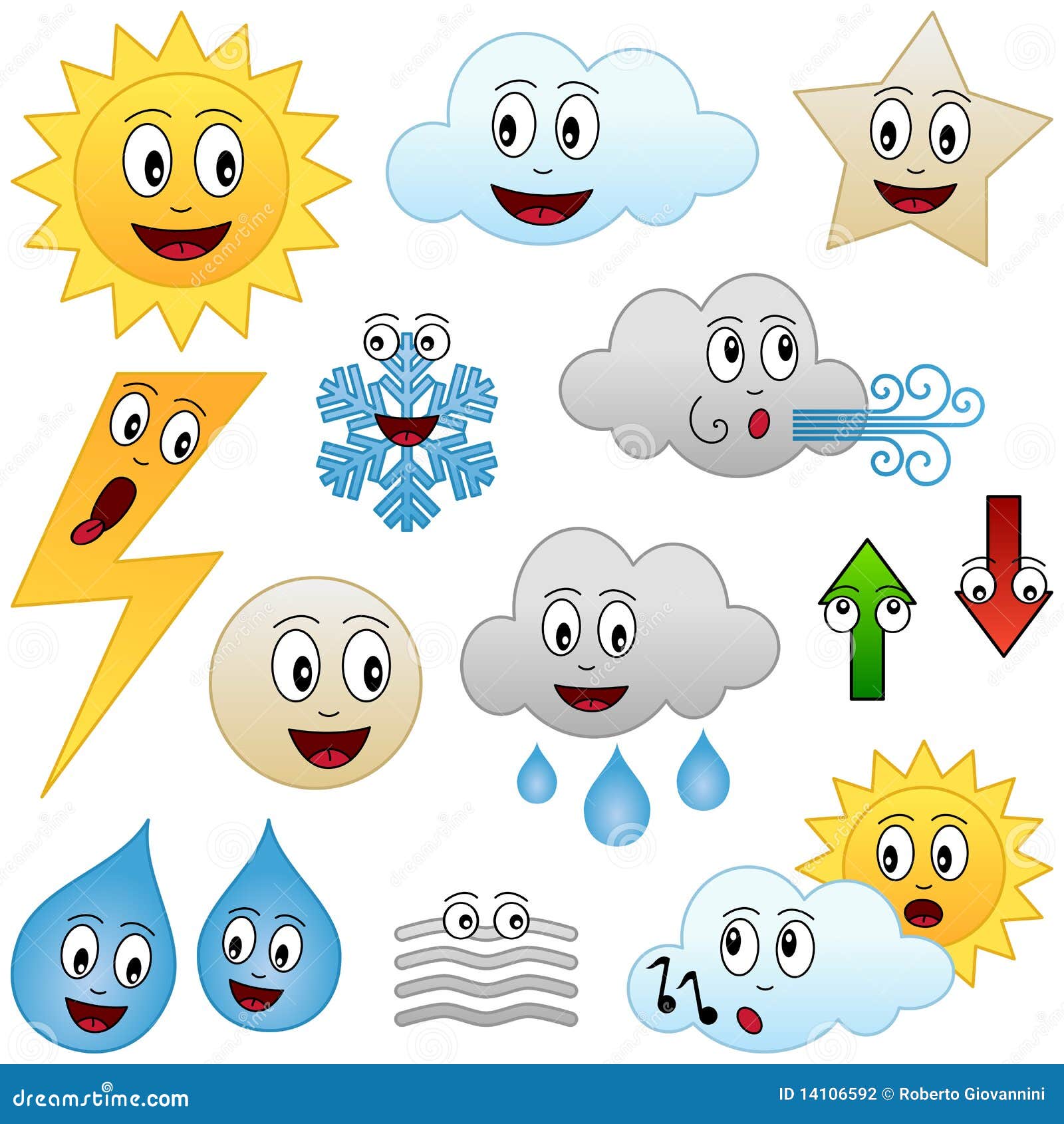 cartoon weather collection