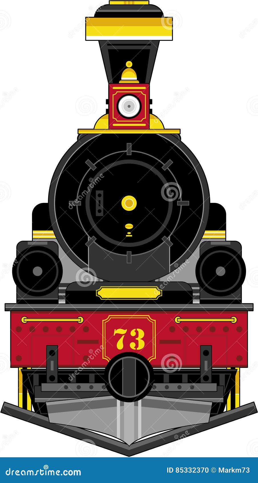 Cartoon Western Train Illustration Stock Vector - Illustration of