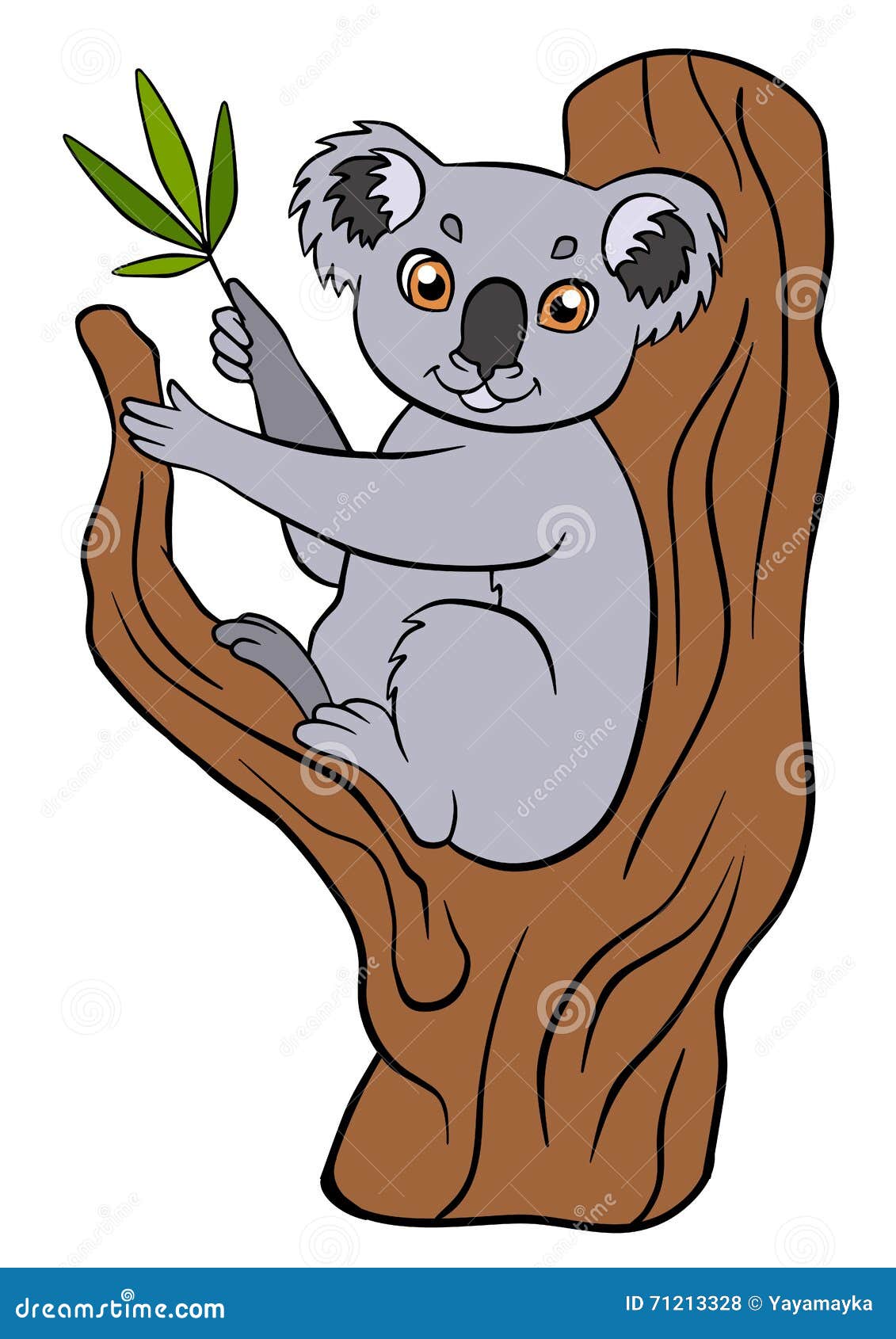 Cartoon Wild Animals for Kids. Cute Small Koala. Stock Vector - Illustration of kids, bear: 71213328 Cartoon Wild Animals for Kids. Cute Small Koala. Stock Vector - Illustration of kids, bear: 71213328