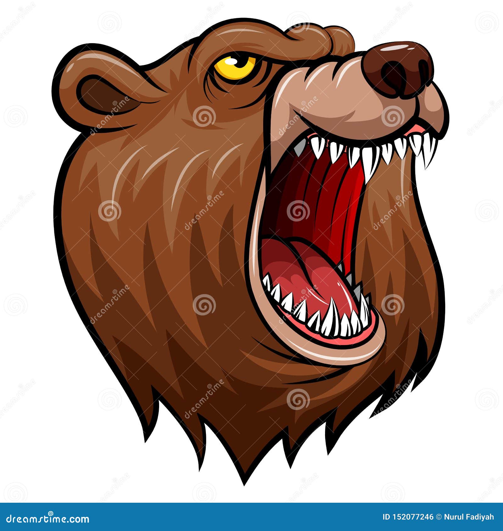 Wild bear head mascot stock vector. Illustration of forest - 152077246 Wild bear head mascot stock vector. Illustration of forest - 152077246