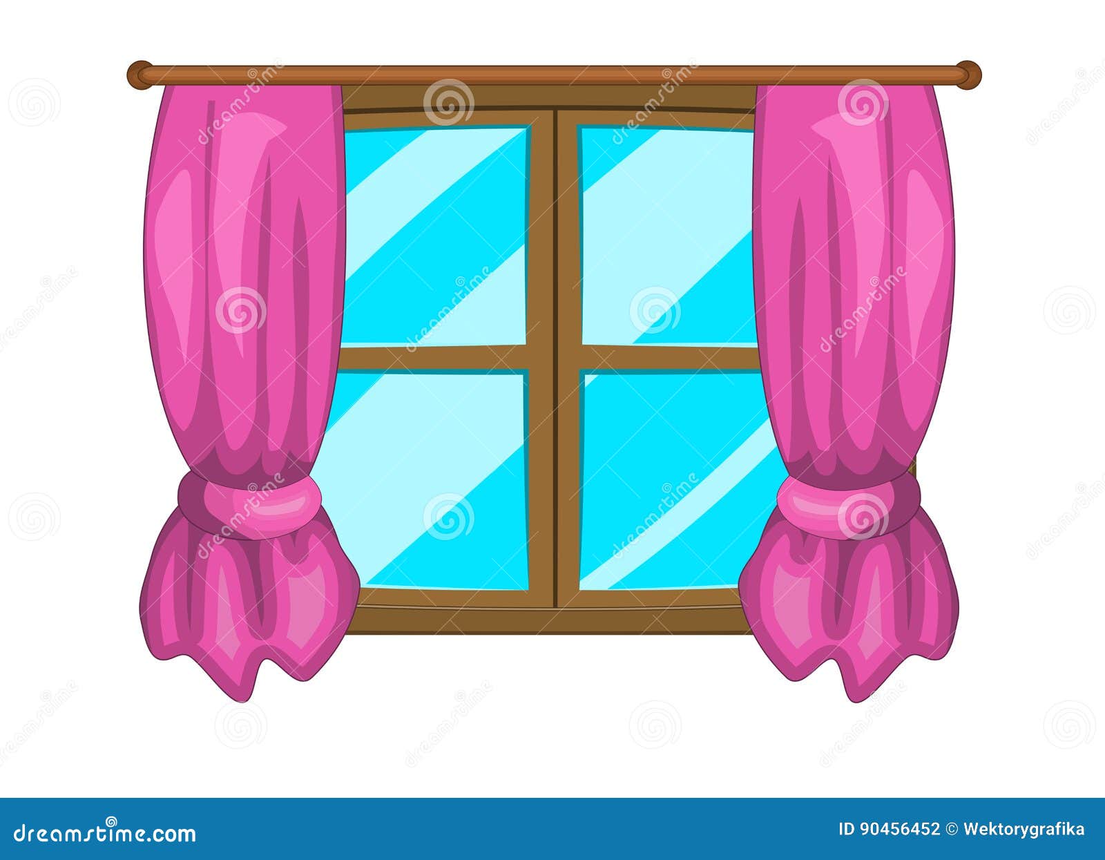 Cartoon Window with Curtains Vector Symbol Icon Design. Stock Vector - Illustration of background, elegant: 90456452 Cartoon Window with Curtains Vector Symbol Icon Design. Stock Vector - Illustration of background, elegant: 90456452