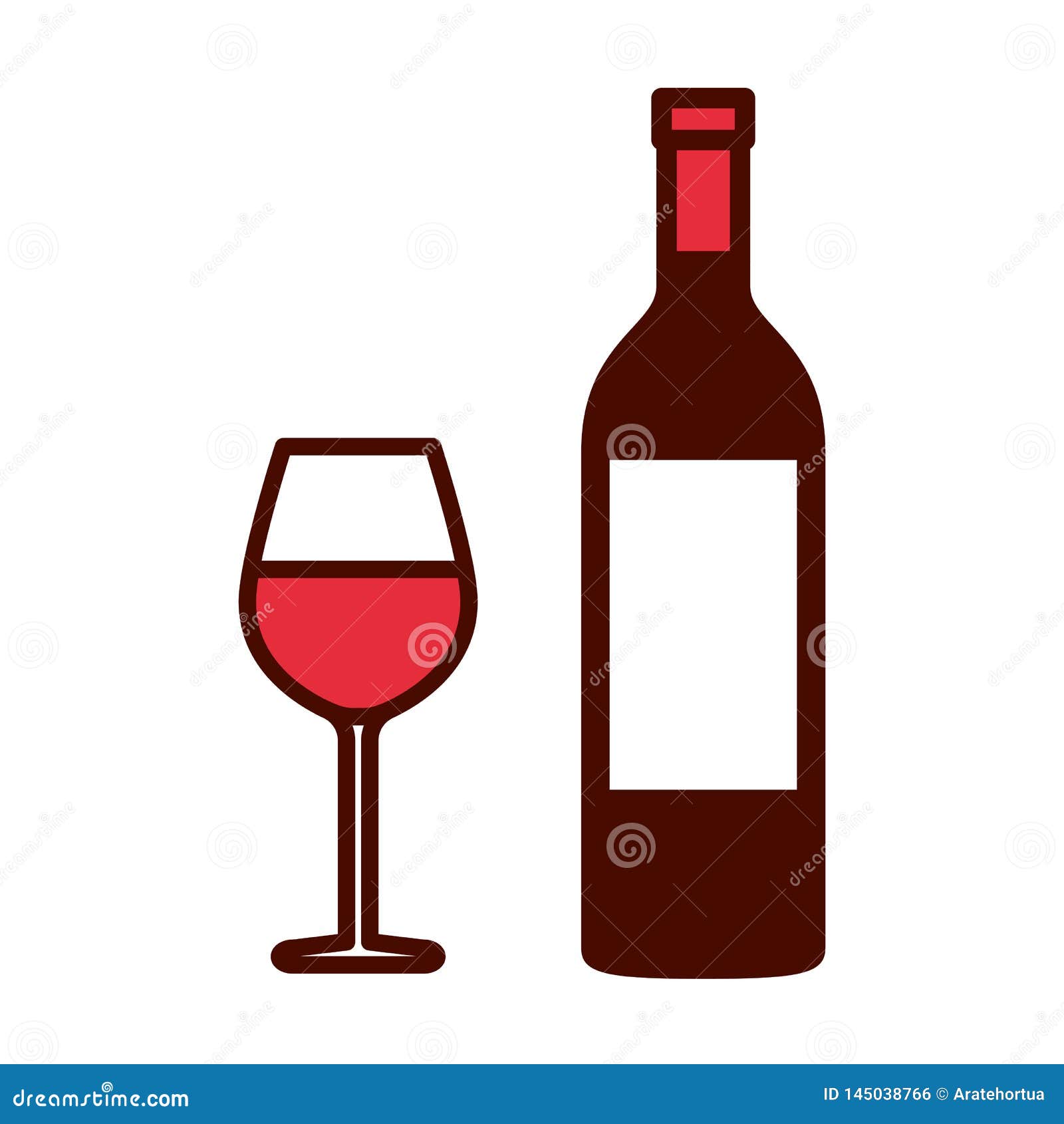 Set Of Cartoon Wine Icons In Hand Drawn Style Vector Illustration