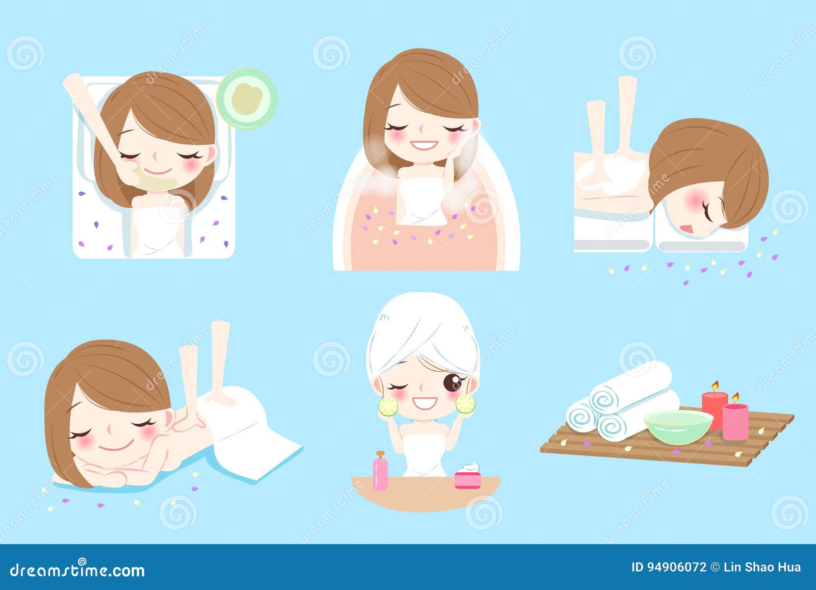 Cartoon woman do spa stock vector. Illustration of female - 94906072 Cartoon woman do spa stock vector. Illustration of female - 94906072