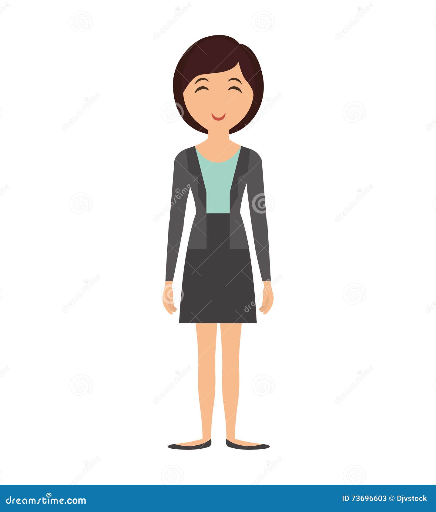 Cartoon Woman Icon. Person Design. Vector Graphic Stock Vector -  Illustration of people, standing: 73696603