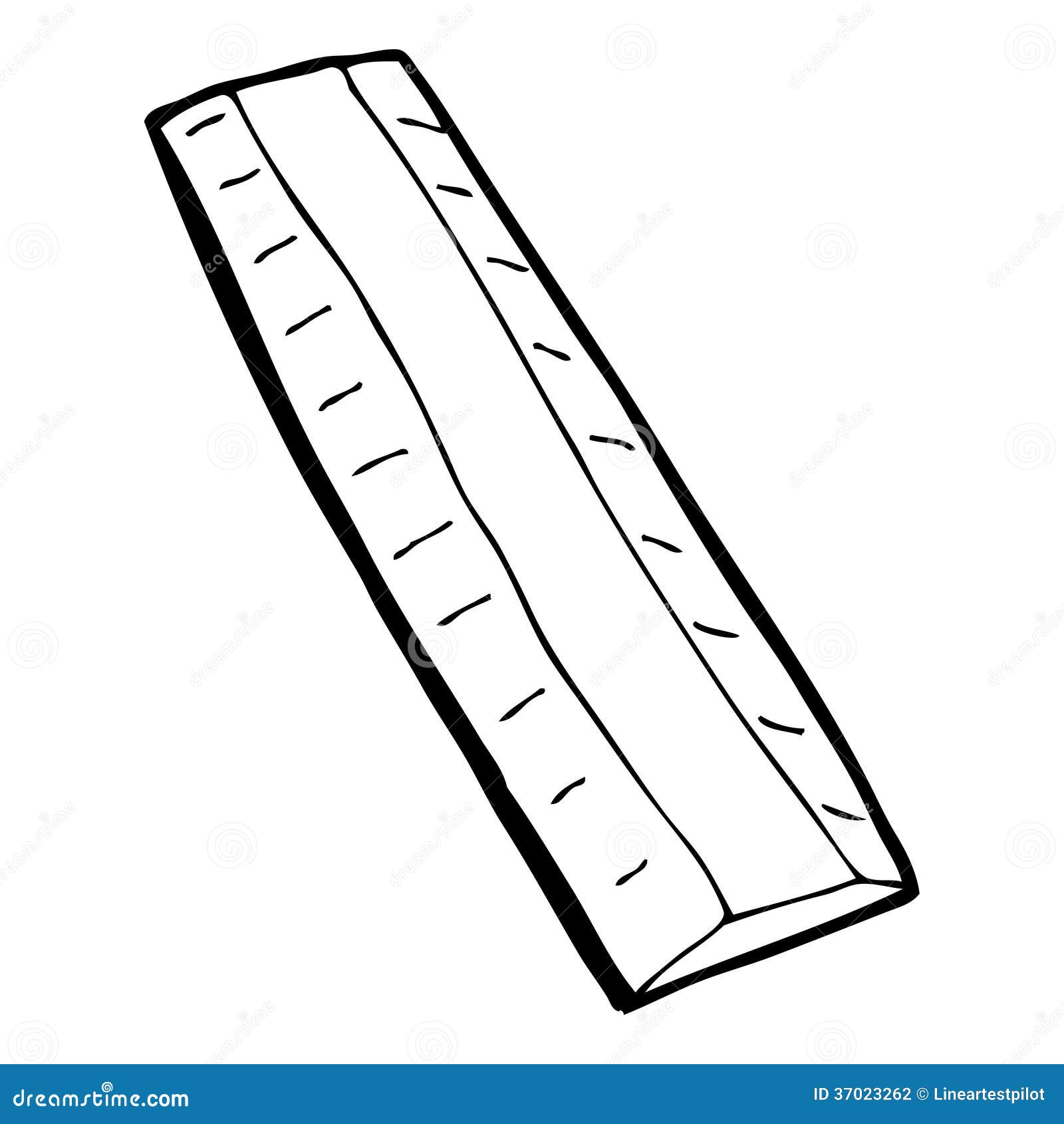 cartoon wooden ruler stock illustration illustration of doodle 37023262