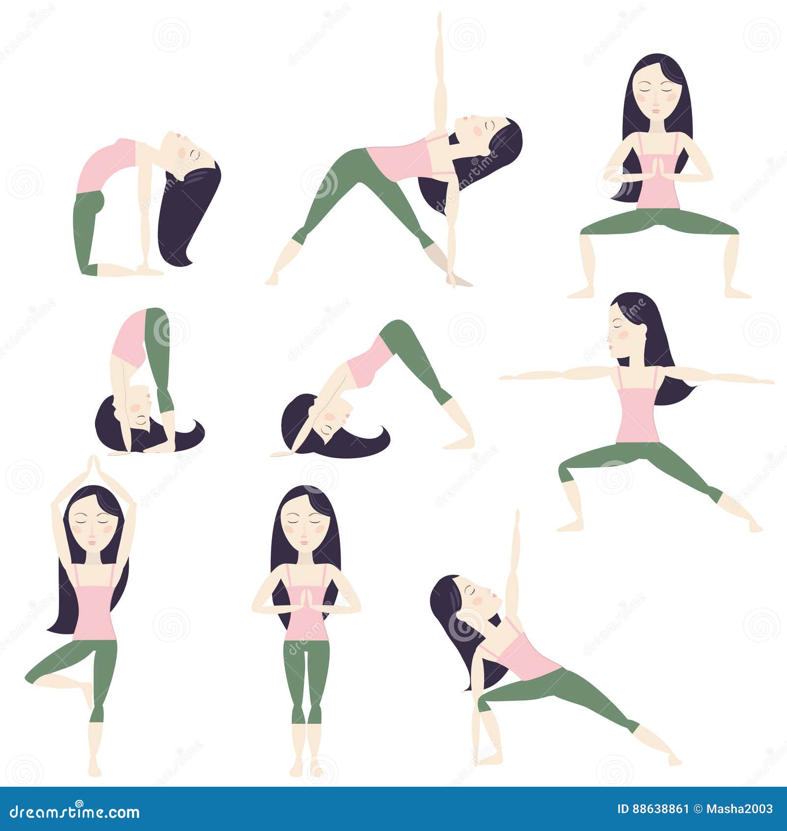 Cartoon Yoga Poses stock vector. Illustration of black - 88638861 Cartoon Yoga Poses stock vector. Illustration of black - 88638861