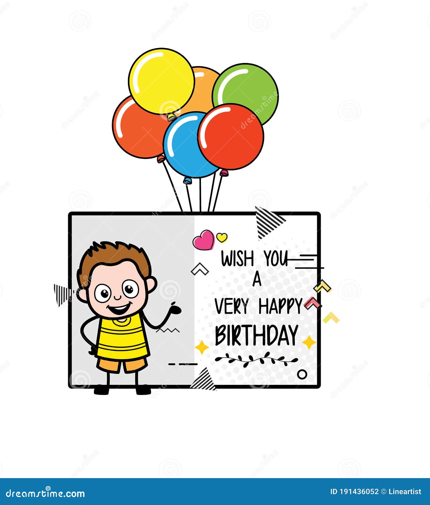 Cartoon Young Boy Happy Birthday Wishes Stock Illustration - Illustration of character, wishes: 191436052 Cartoon Young Boy Happy Birthday Wishes Stock Illustration - Illustration of character, wishes: 191436052