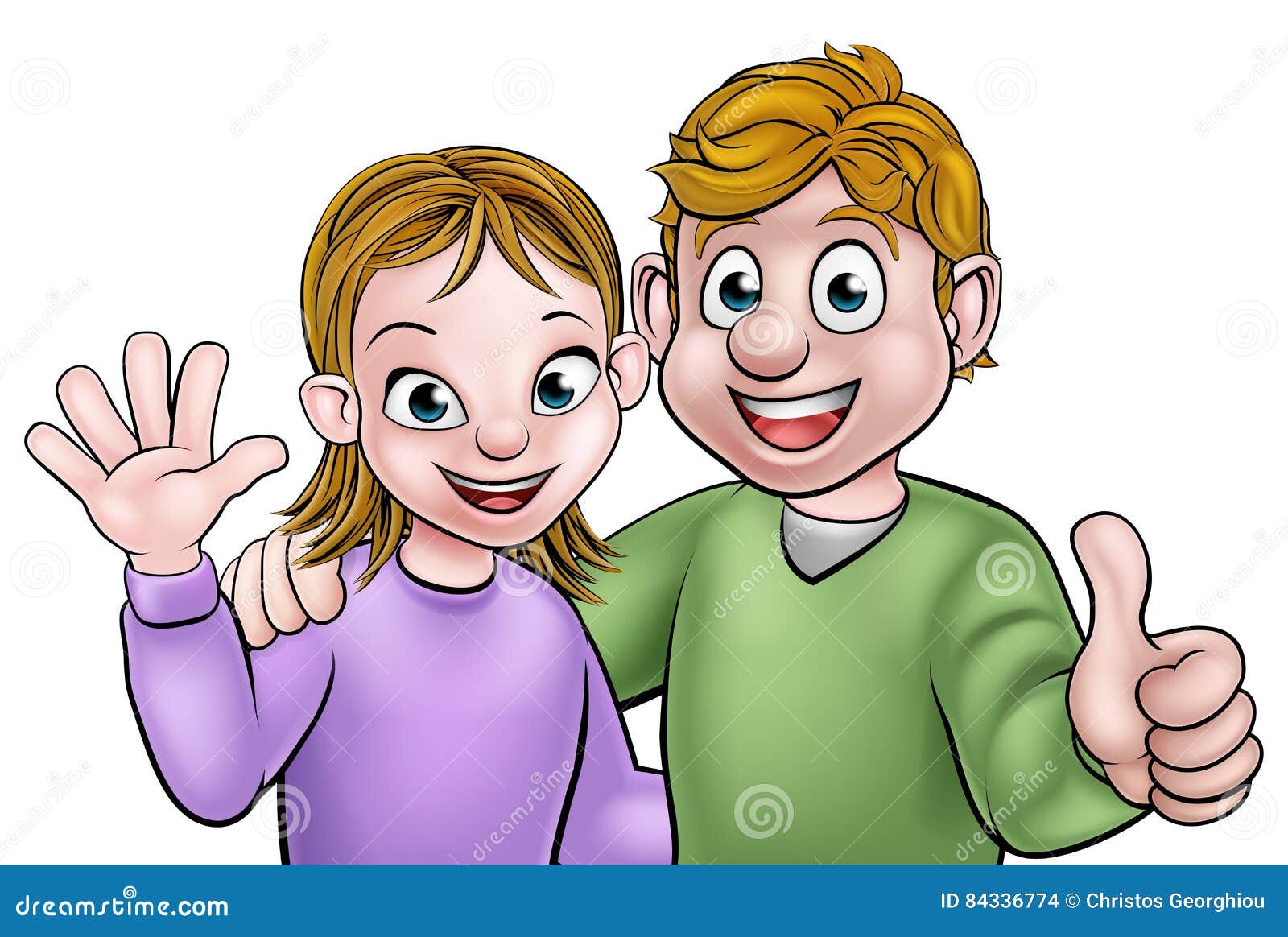 Cartoon Young Couple stock vector. Illustration of lifestyle - 84336774