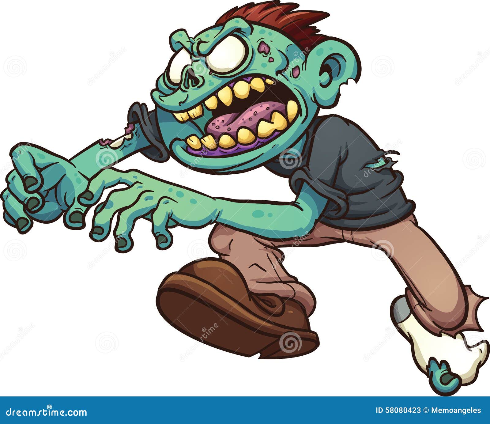 animated zombie clipart - photo #18