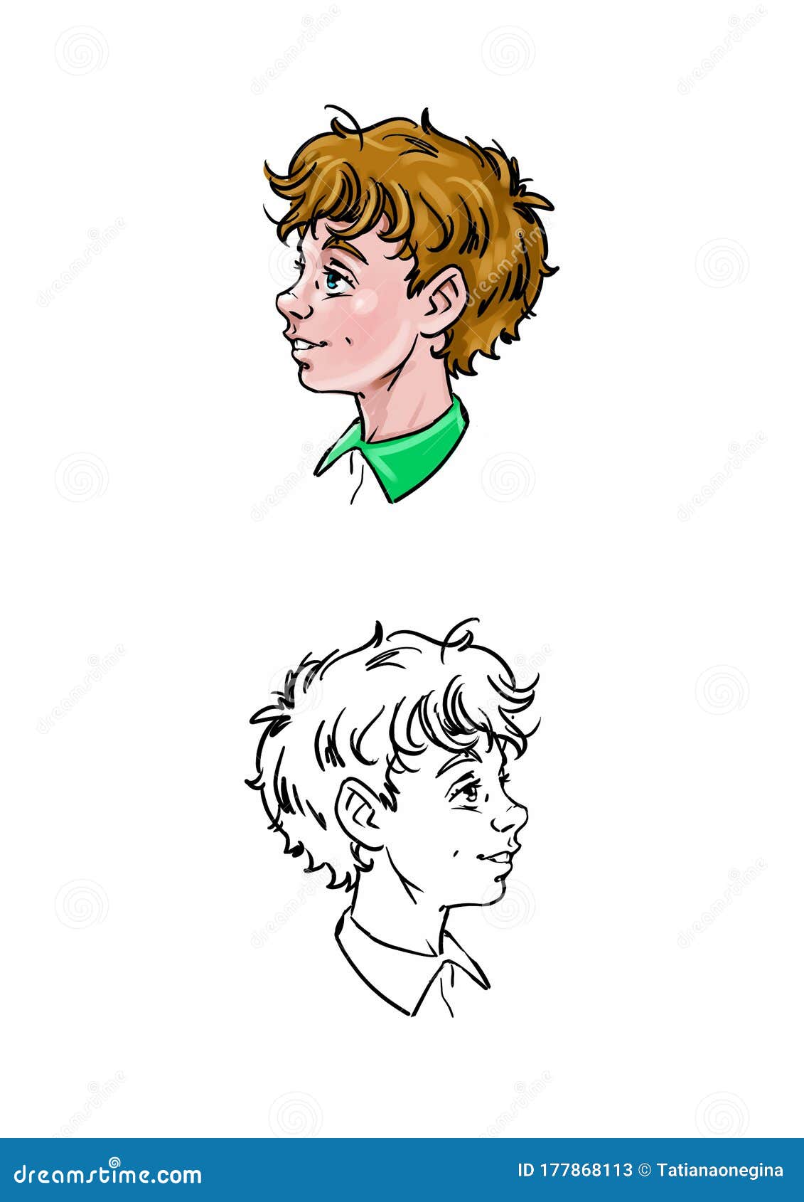 Cartooncute Funny Boy Head Profile Portrait Stock Illustration - Illustration of activity, face: 177868113 Cartooncute Funny Boy Head Profile Portrait Stock Illustration - Illustration of activity, face: 177868113