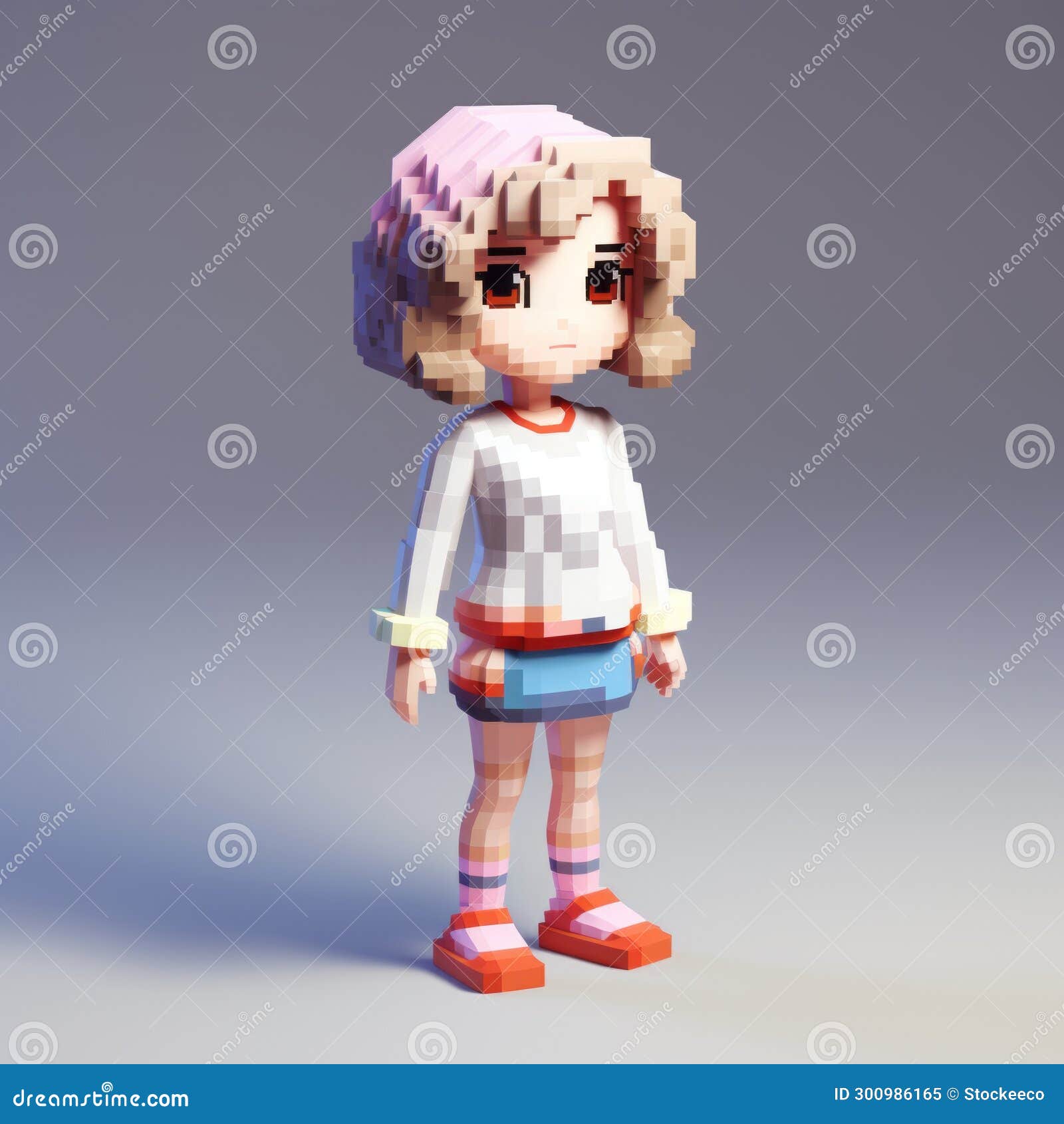 cartoonish innocence: mahiro maeda's pixel character model