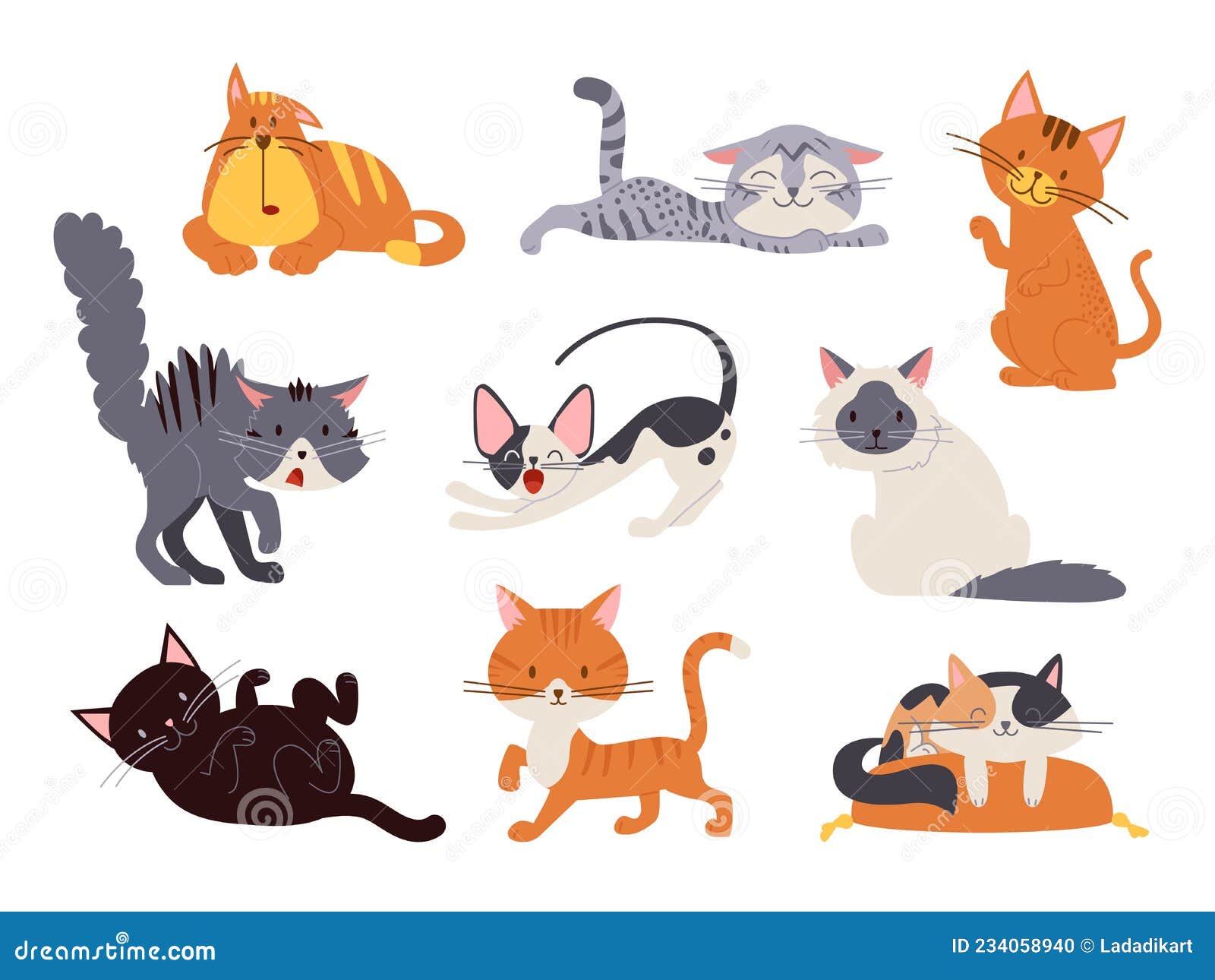 Ilustração de jogos de gato fofo. jogo do bicho.