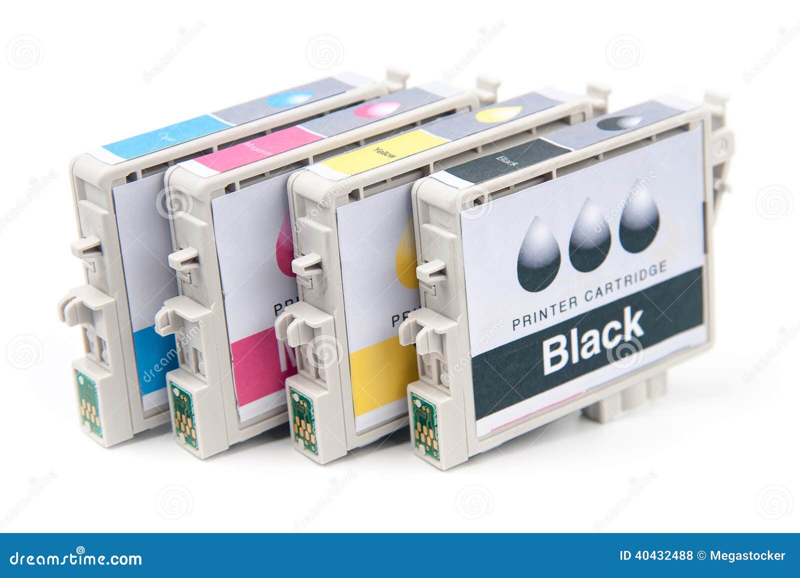 Cartridges For Colour Inkjet Printer Stock Photo Image of concept