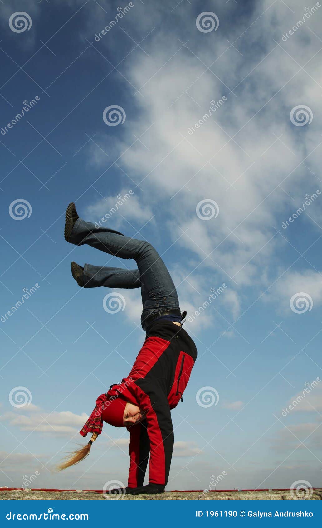 Cartwheel stock photo. Image of kids, beautiful, balance 1961190