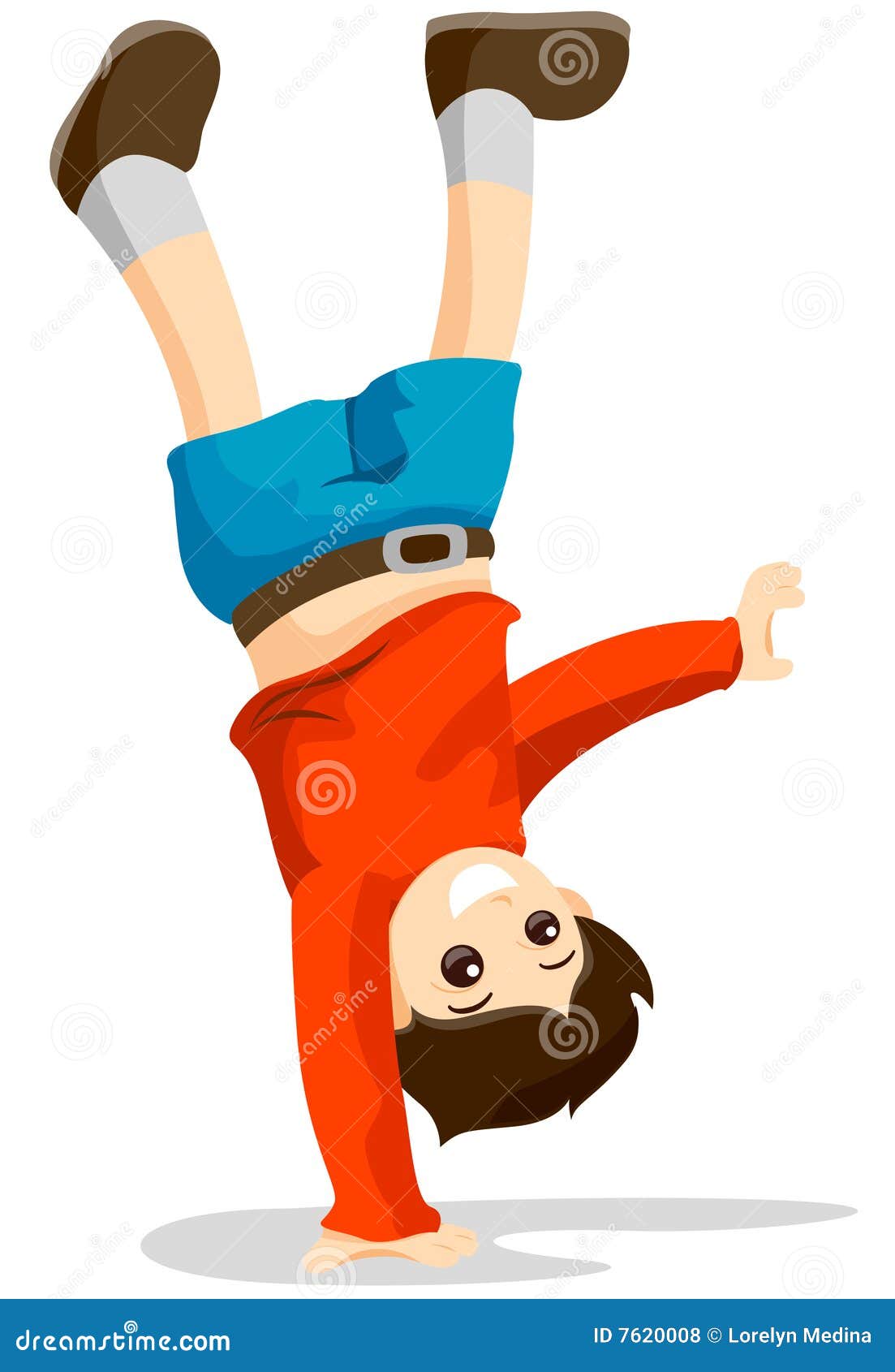 CartWheel stock illustration. Illustration of young, cartwheel 7620008