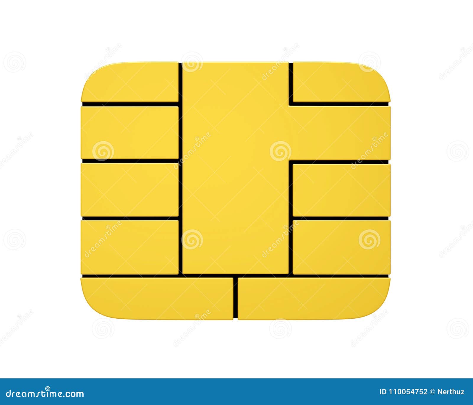 Cartão De Crédito Chip Isolated Ilustração Stock Ilustração de