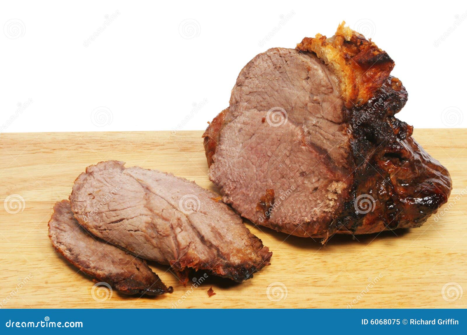 Carved roast beef stock image. Image of wood, beef, meat 6068075