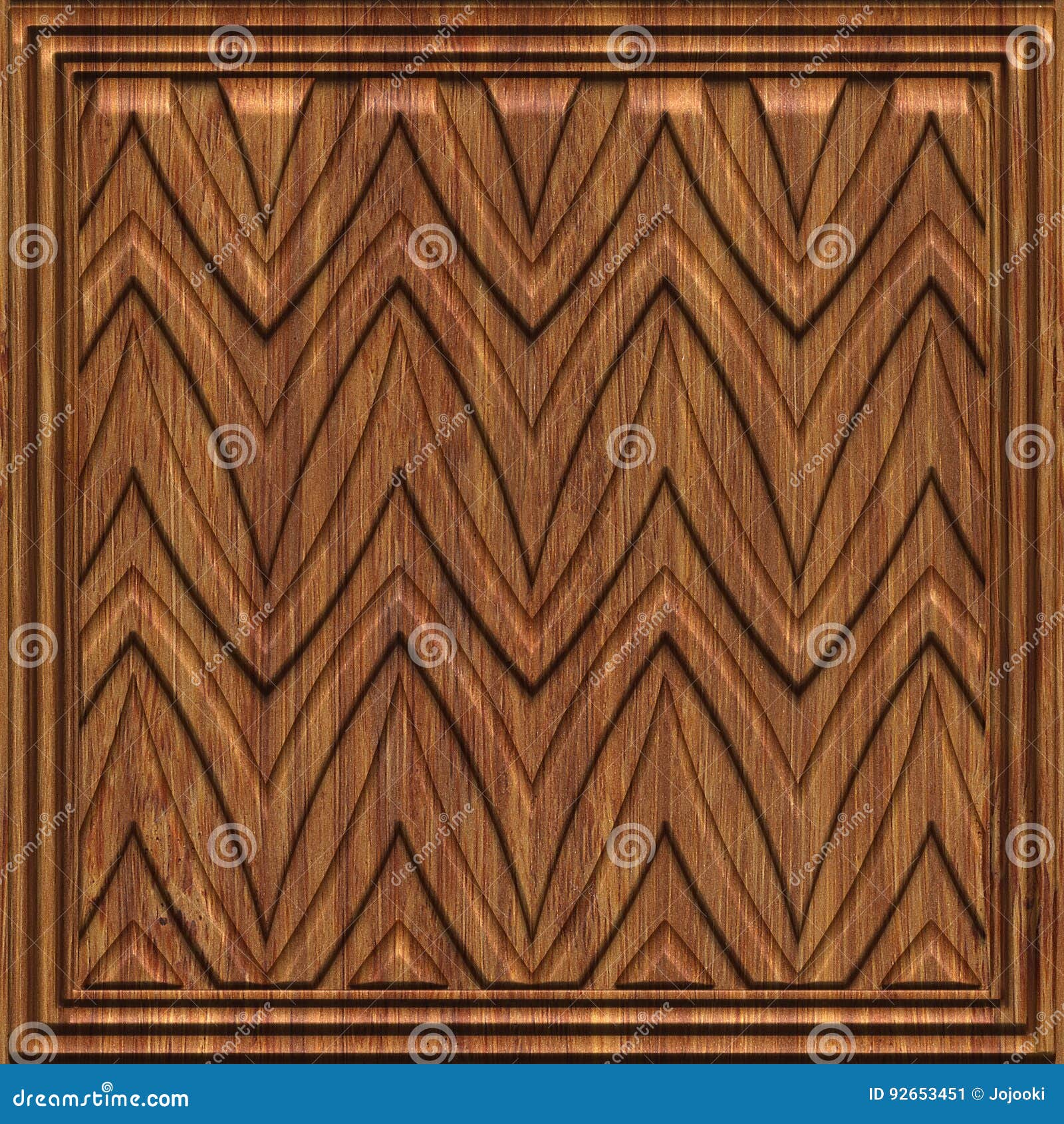 Carved Wood Panel Seamless Texture Stock Illustration Illustration of