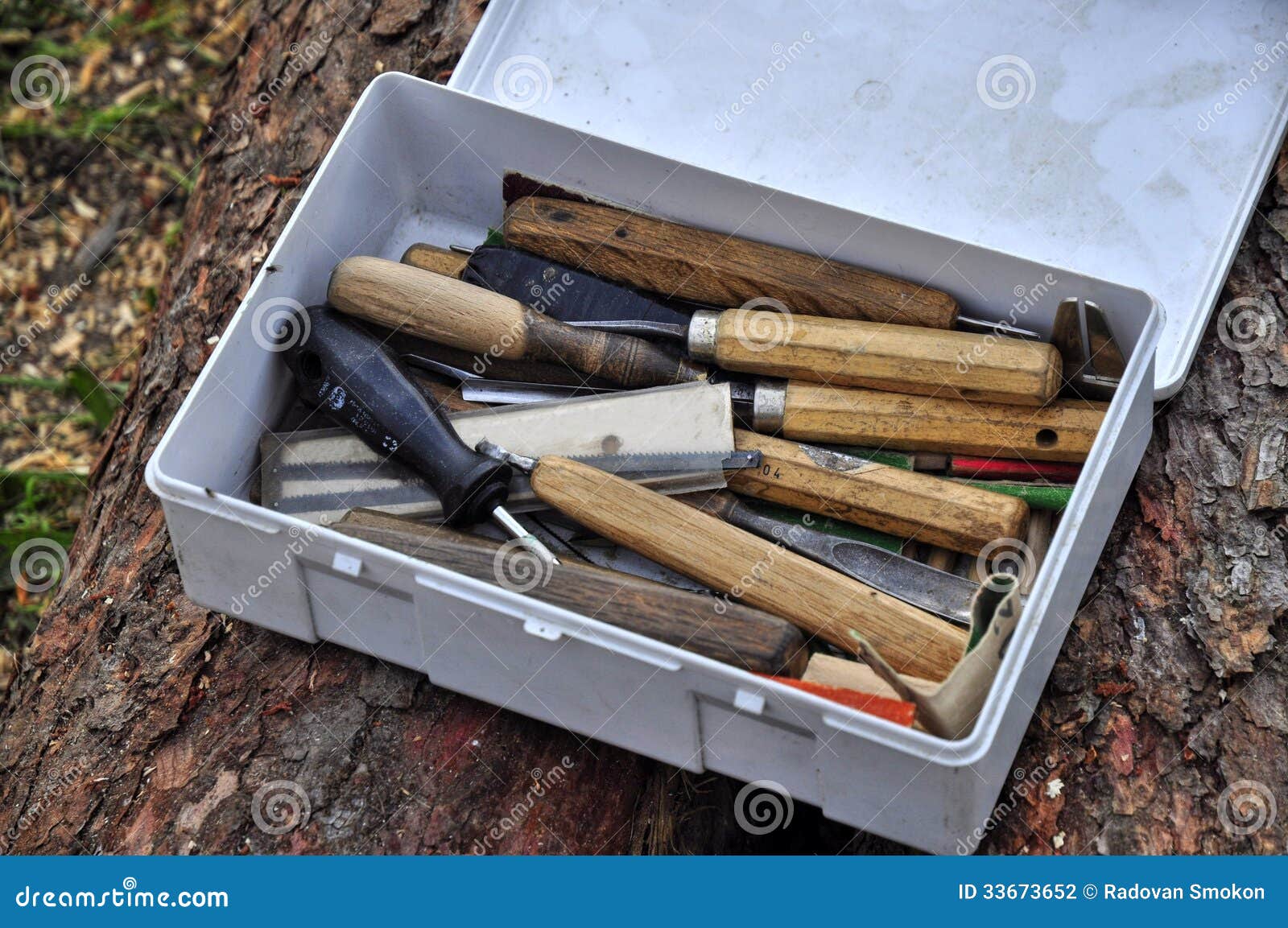 Carving chisels stock photo. Image of tool, plastic, carving 33673652