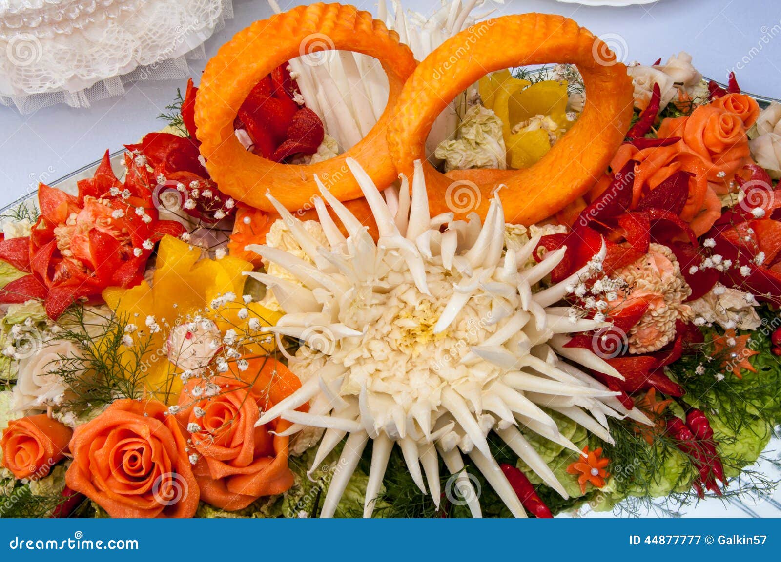 Carving Or Decoration Of Vegetables Stock Image - Image ...