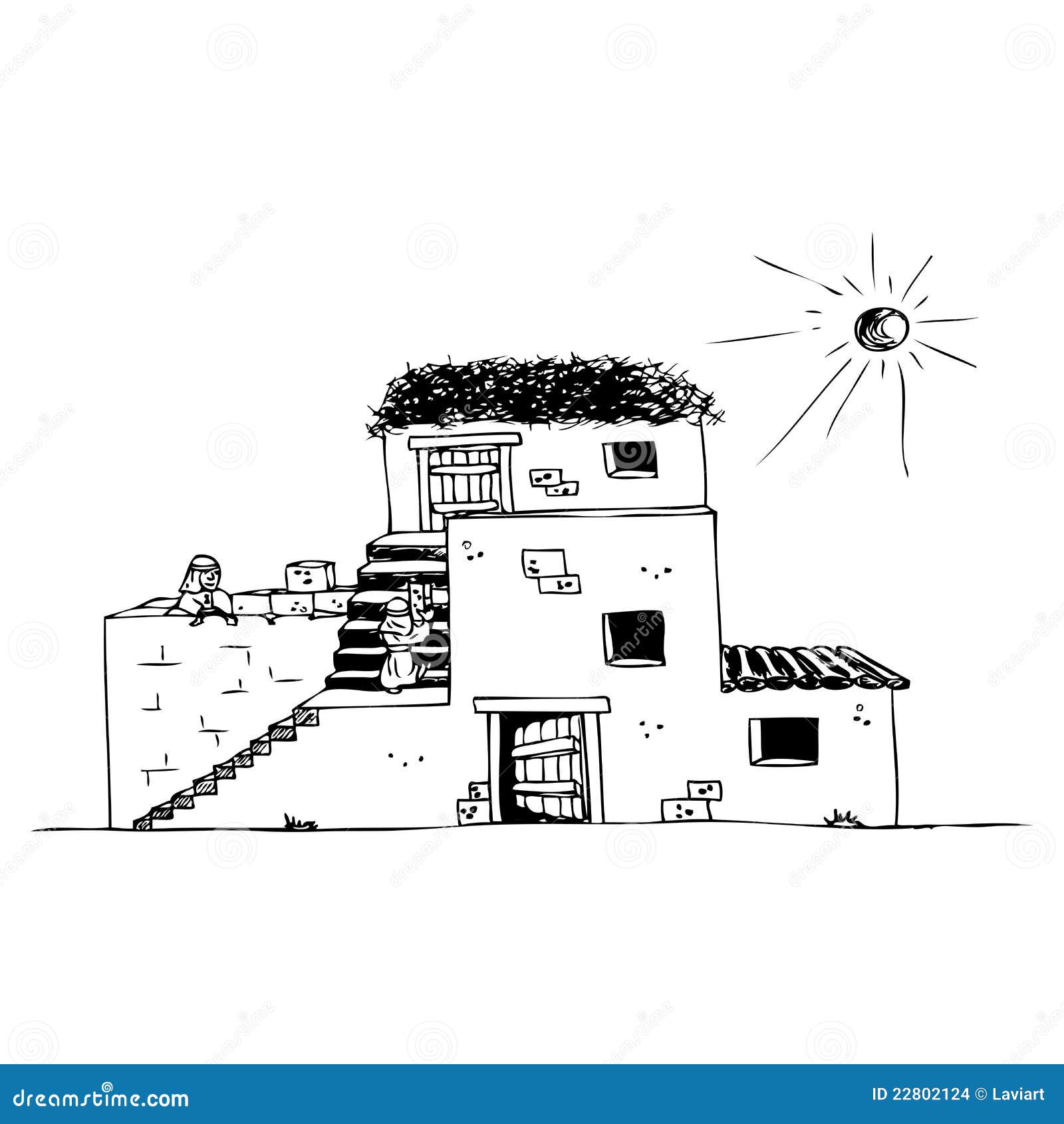 Casa Antigua Stock De Ilustración Ilustración De Gráfico 22802124
