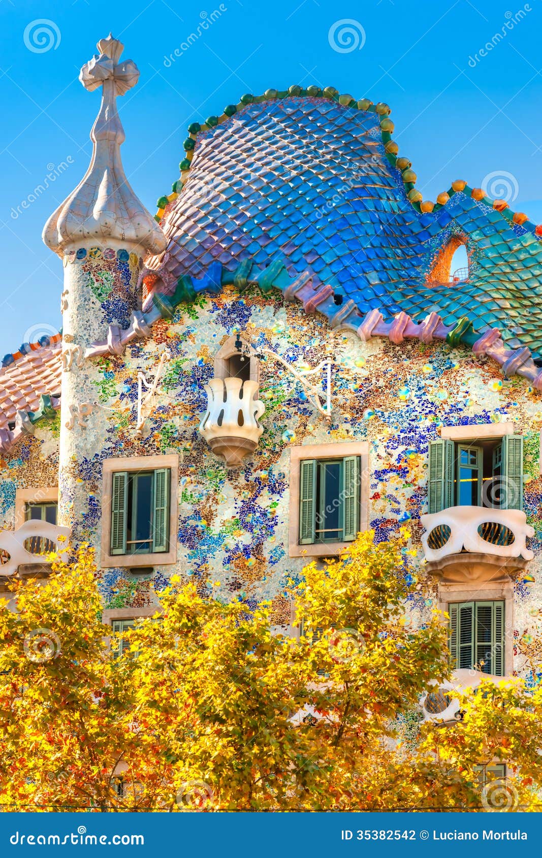 Casa Batllo Barcelona Stock Photography Image 35382542