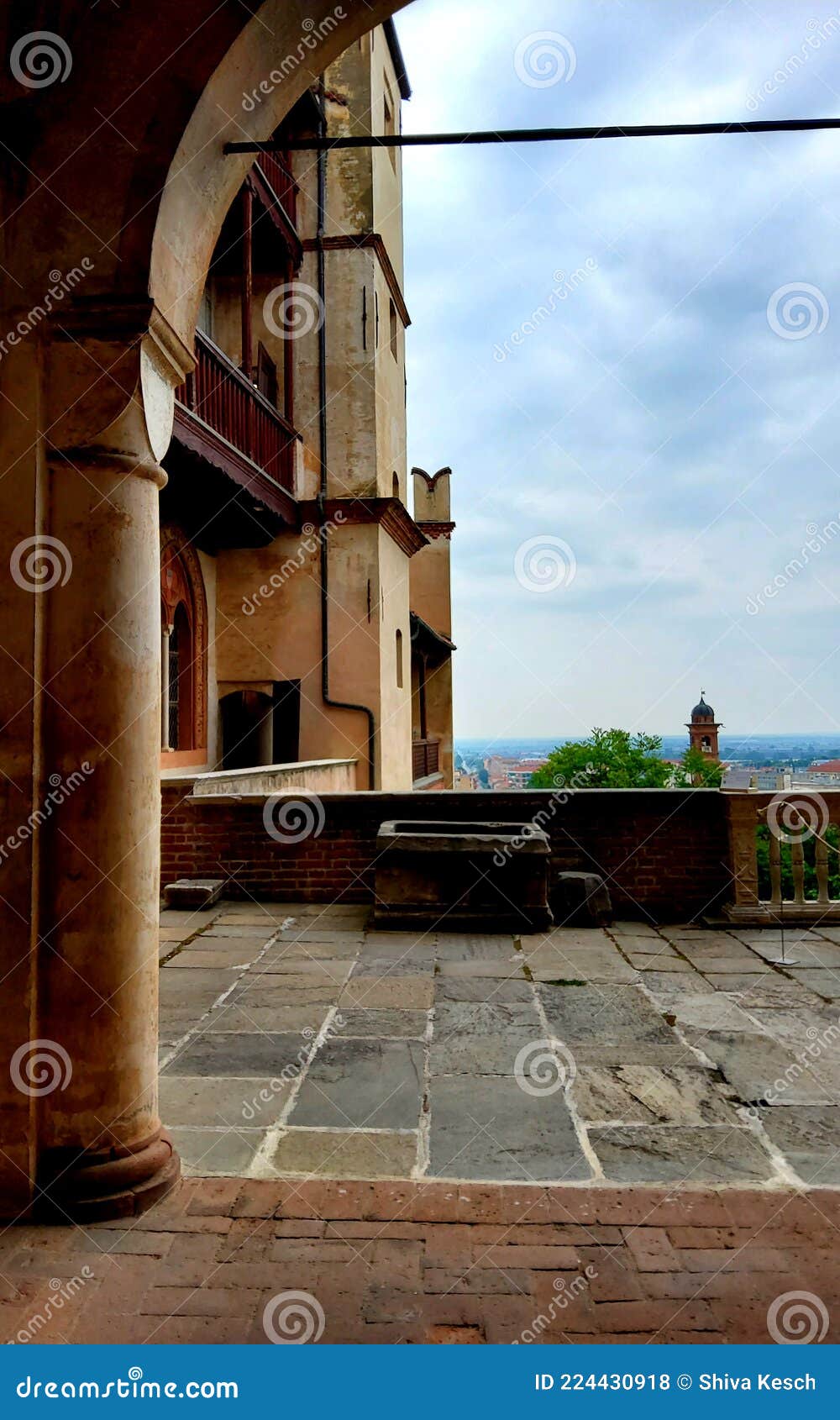 Casa Cavassa in Saluzzo Town, Italy. Art and Time Stock Photo - Image of  balcony, elegance: 224430918
