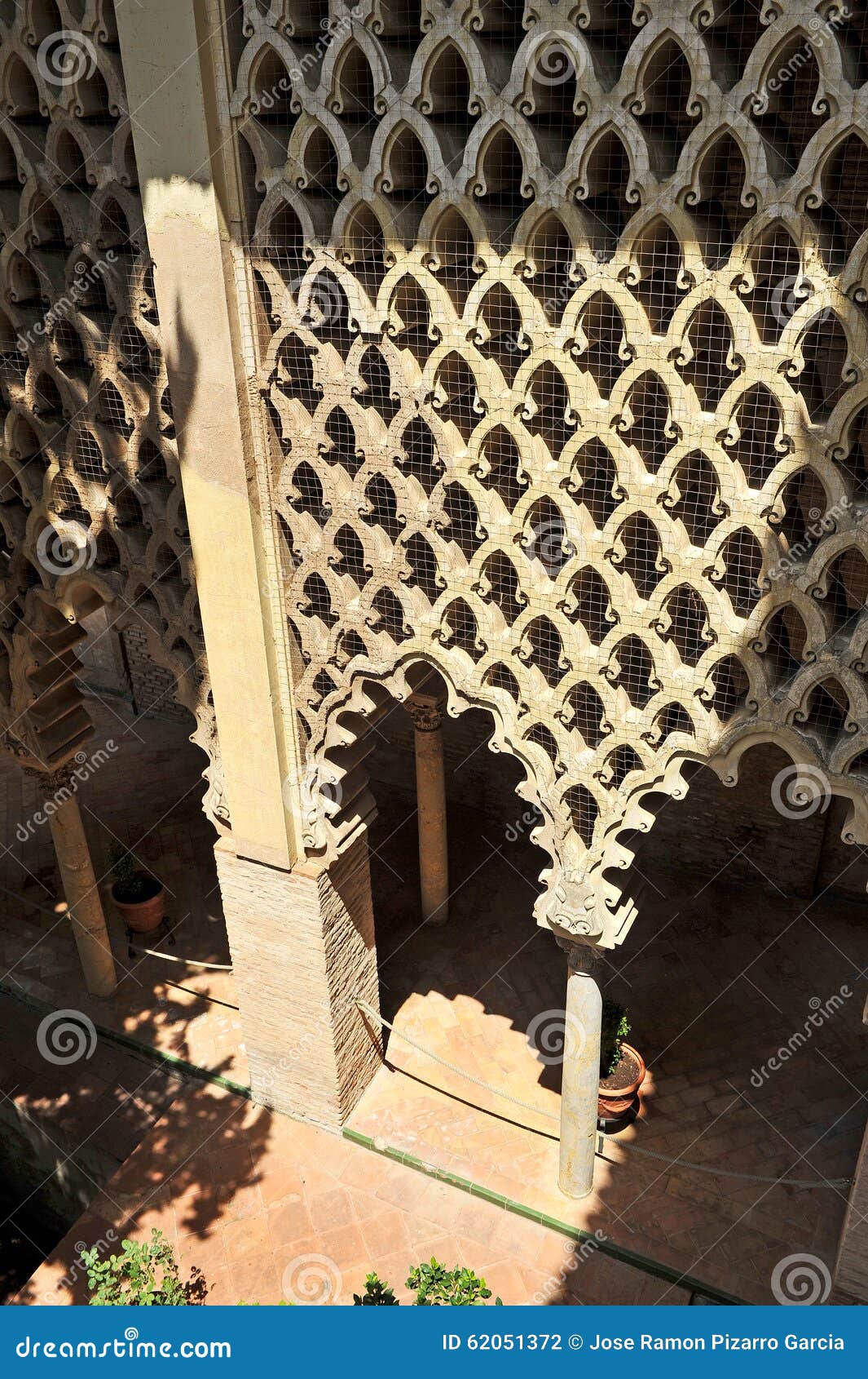 casa de la contrataciÃÂ³n, alcazar palace in seville, spain