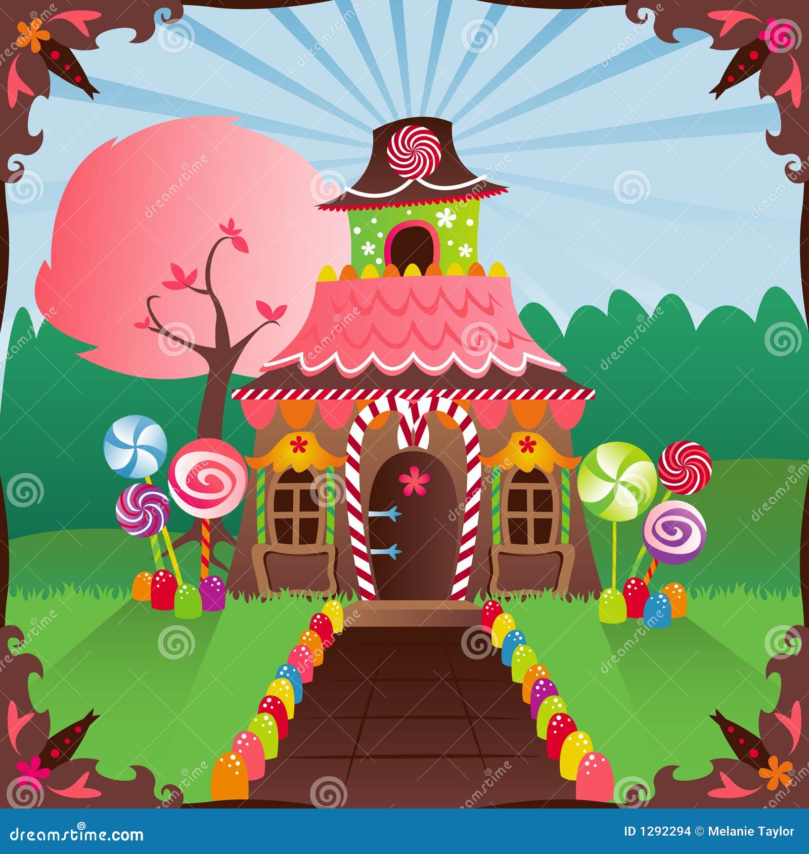 Casa de pan de jengibre ilustración del vector. Ilustración de cabrito - 1292294 Casa de pan de jengibre ilustración del vector. Ilustración de cabrito - 1292294