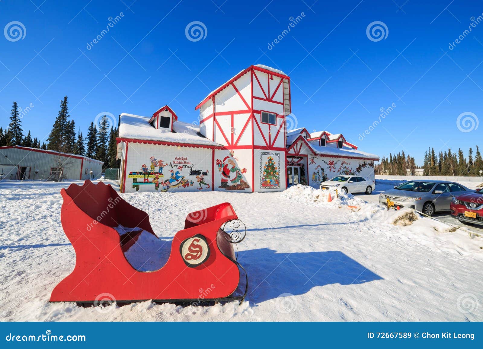 Polo Nord Villaggio Di Babbo Natale.Casa Del Babbo Natale Polo Nord Immagine Stock Editoriale Immagine Di Dichiara North 72667589