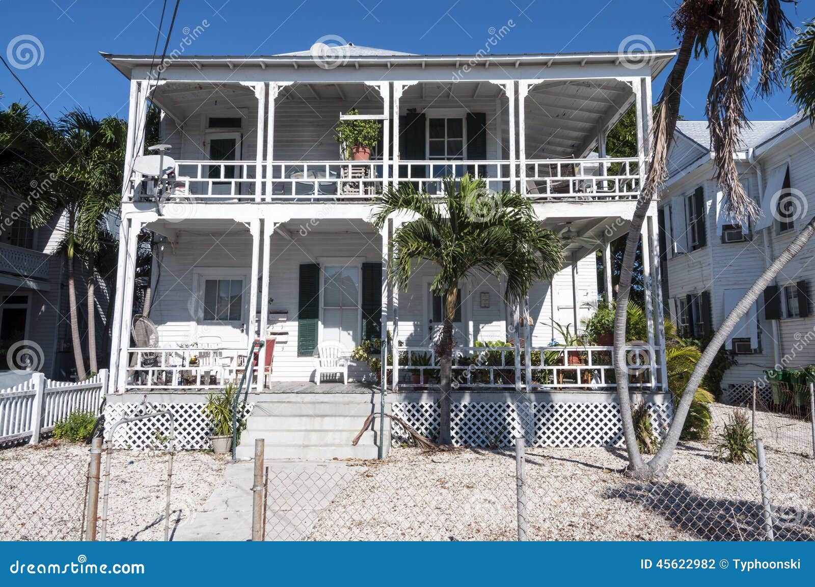Casa En Key West, La Florida Foto de archivo Imagen de america