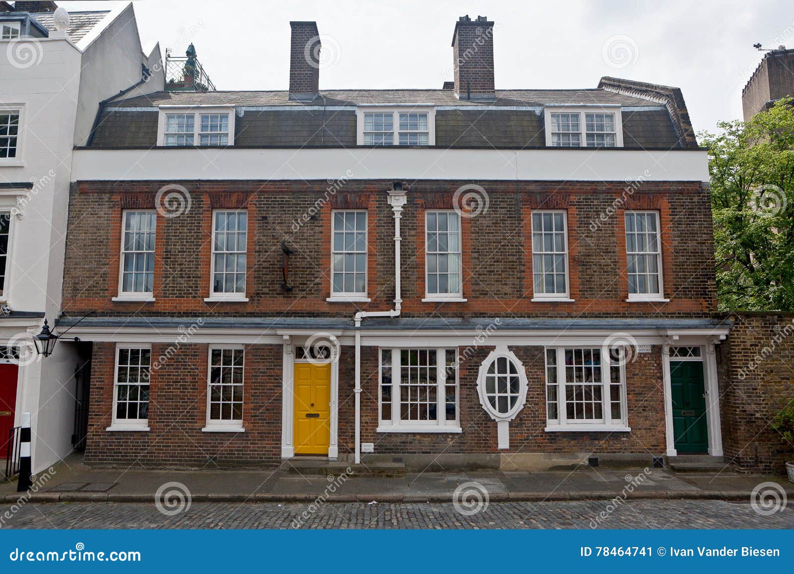 Casa Inglesa Tradicional, Londres, Inglaterra, Reino Unido Imagem de Stock  - Imagem de georgiana, reino: 78464741